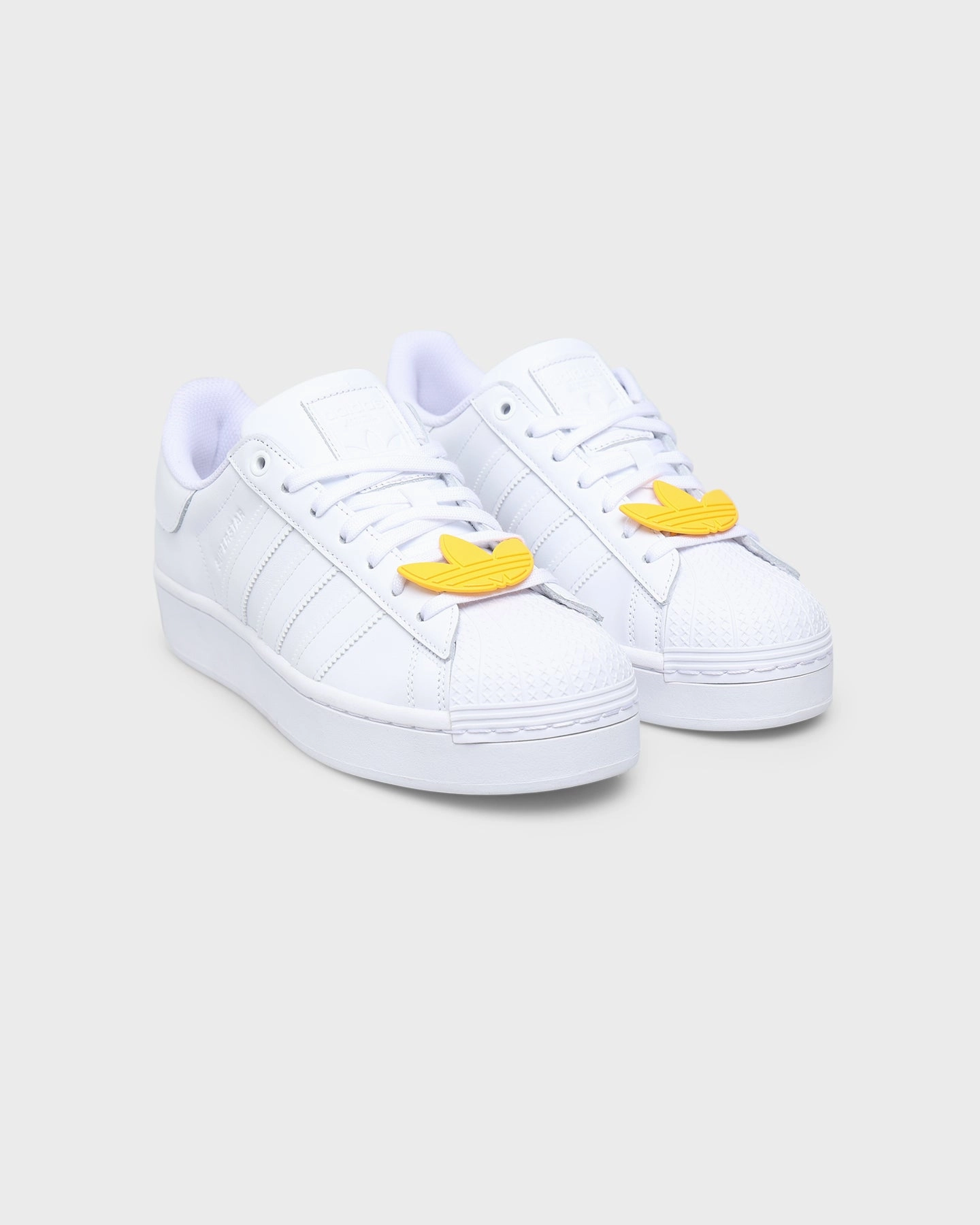 Adidas Women's Superstar Bold Cloud White/Cloud White/Matte Gold Padded Fit Arch Support System