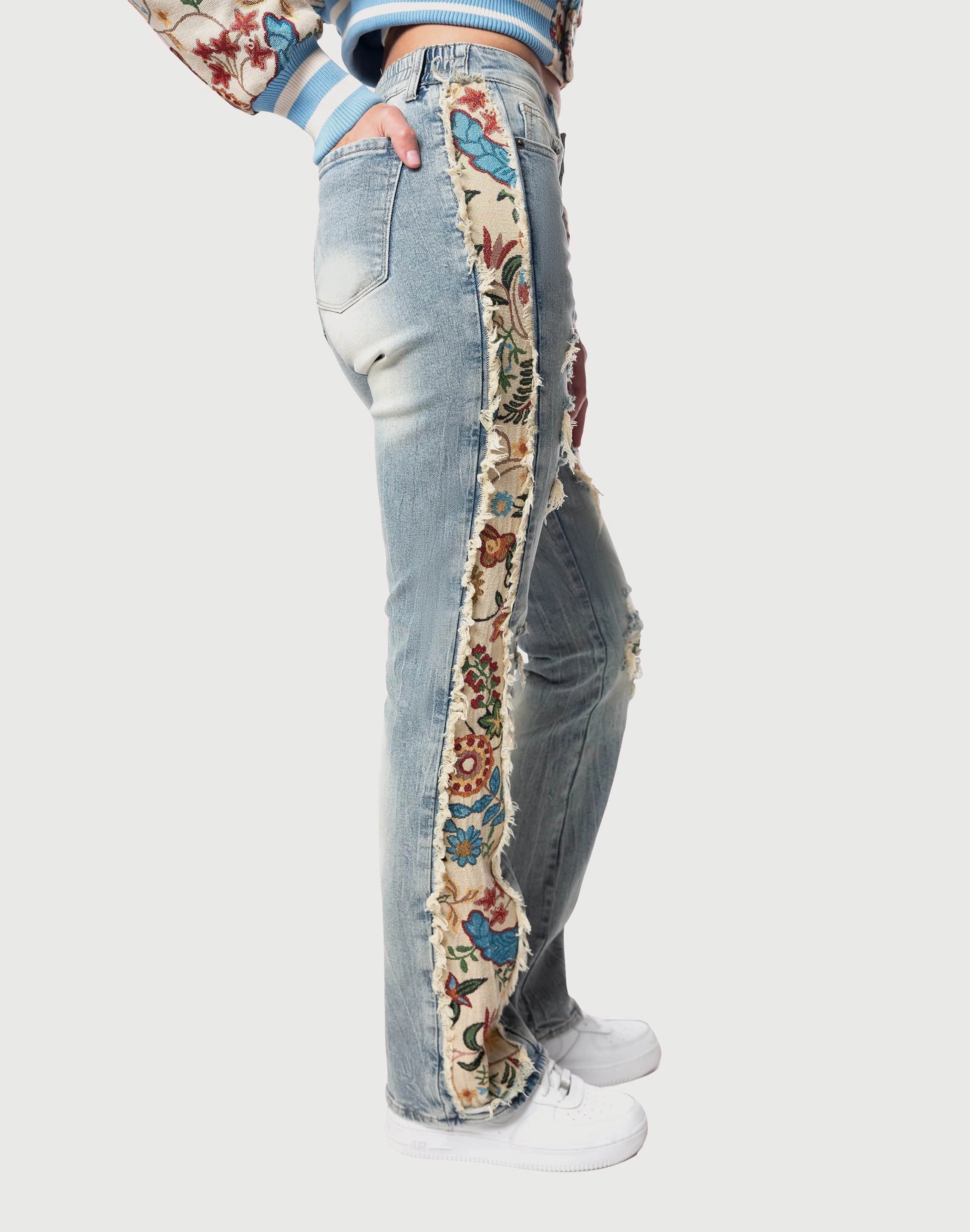 Grindhouse High Rise Bootcut Tapestry Pants narrowest