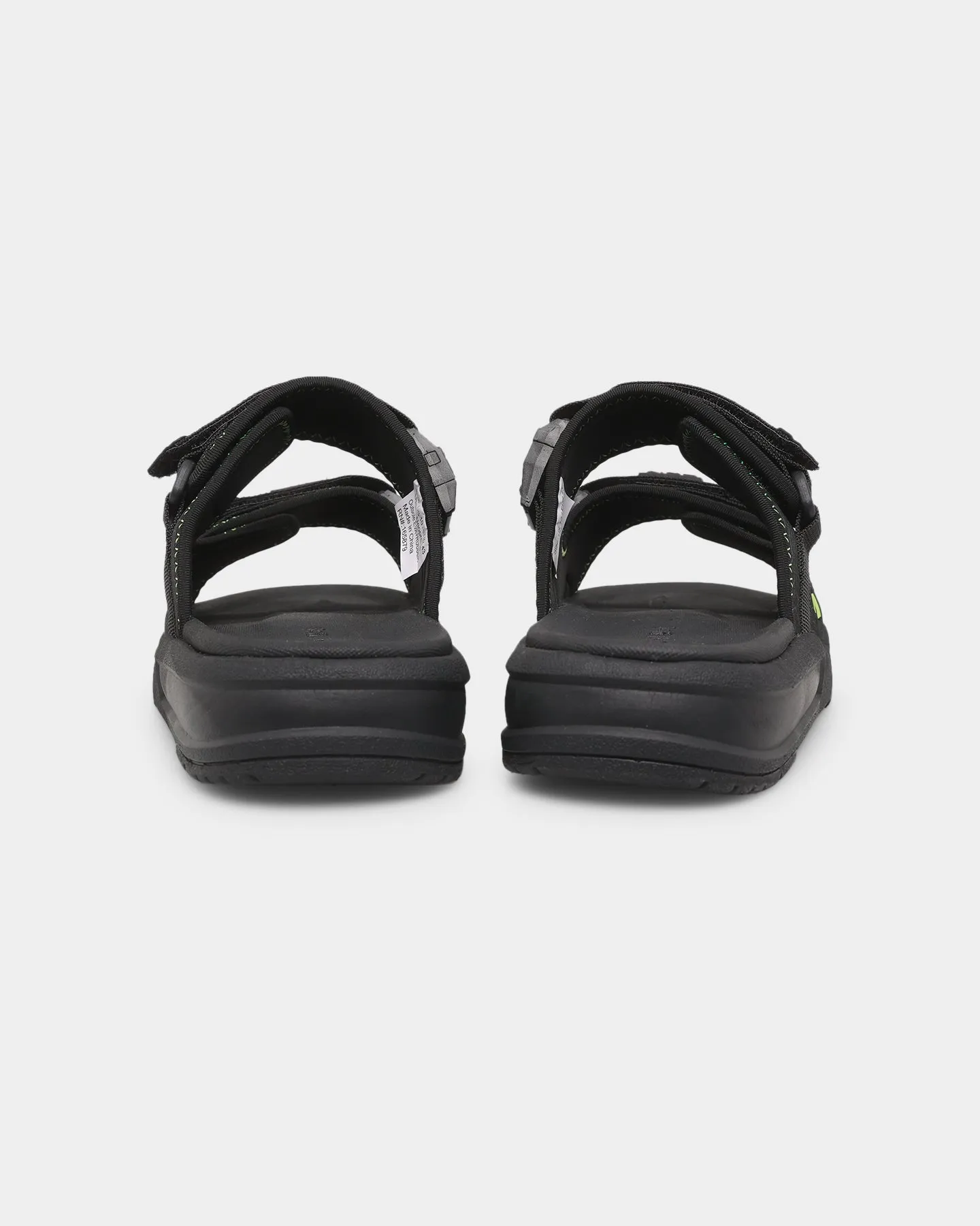 Seichi X PYRA Sandoru Ni Slides Black/Volt Fashion-forward comfort Lightweight Reinforced Heel