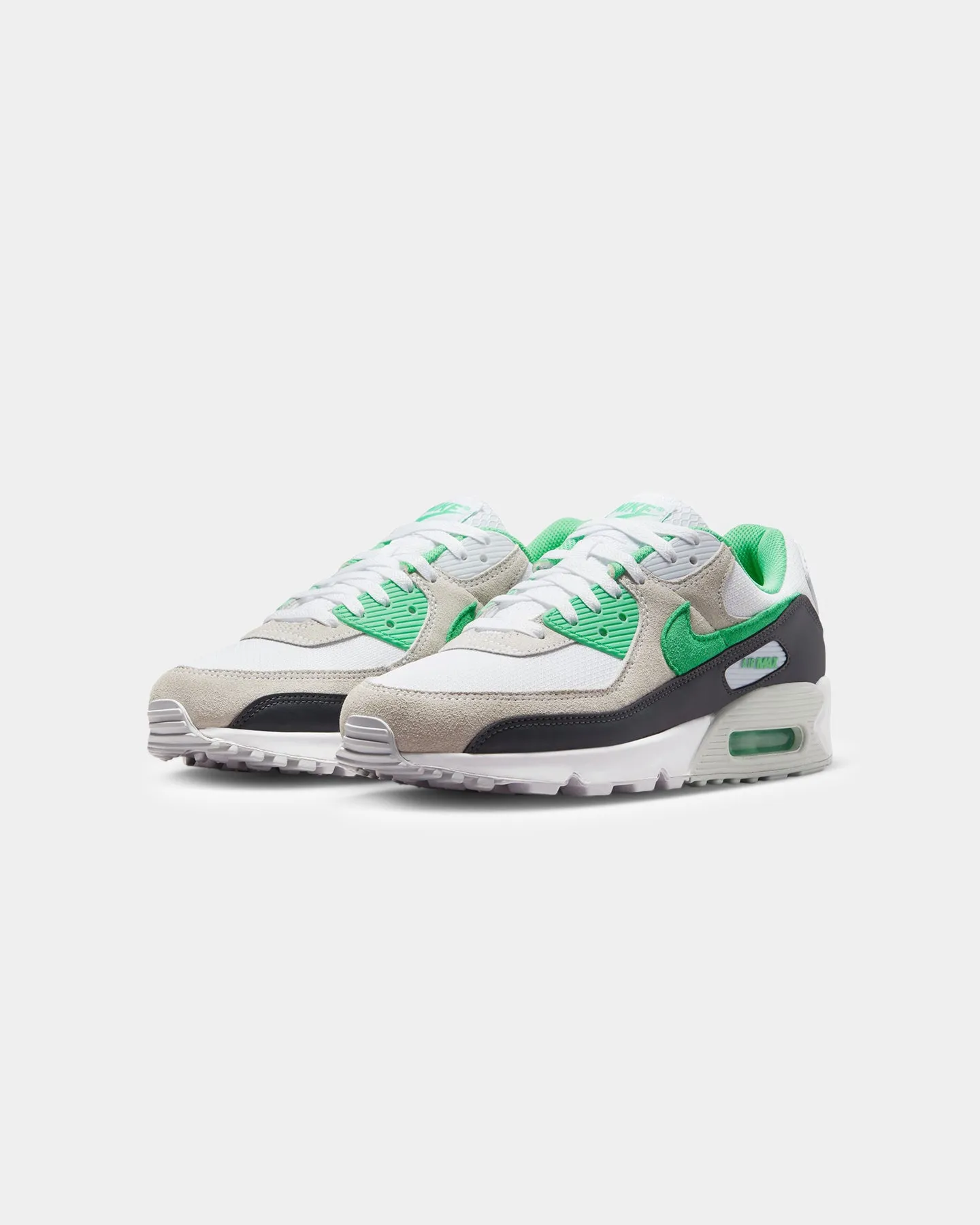 Nike Air Max 90 White/Spring Green least flexible Durable tread