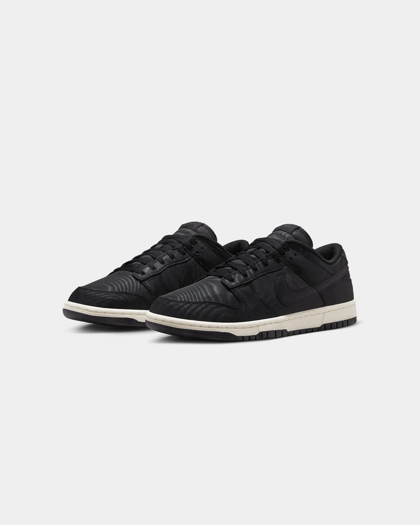 Nike Dunk Low Retro Premium "Black Woodgrain" Black/Black Breathable Synthetic