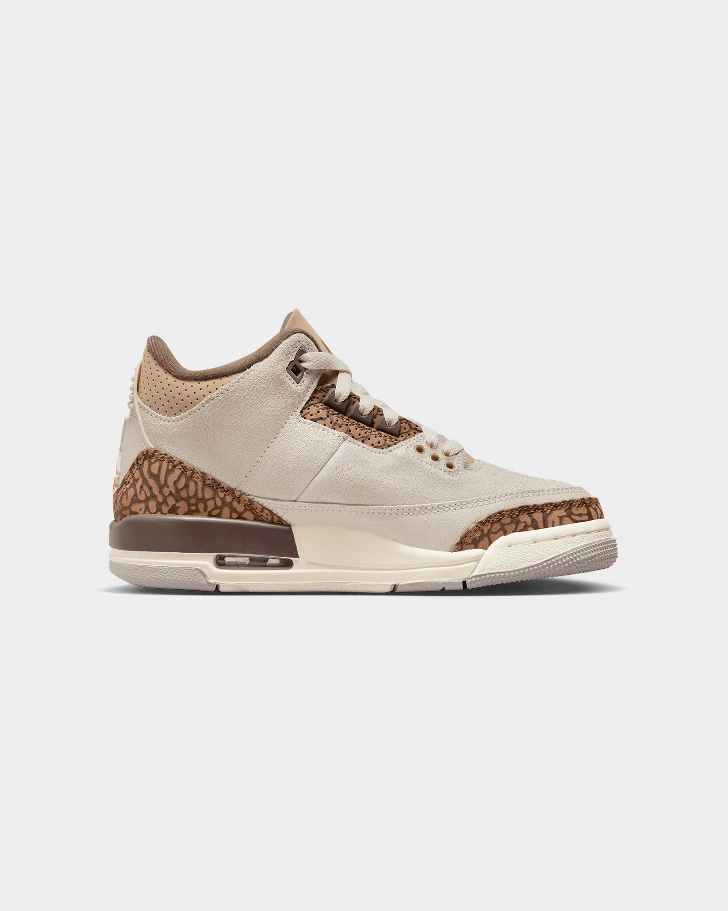 Jordan Kids' Air Jordan 3 Retro "Palomino" (GS) Light Orewood Brown Precision Bonded Overlays Quick piece