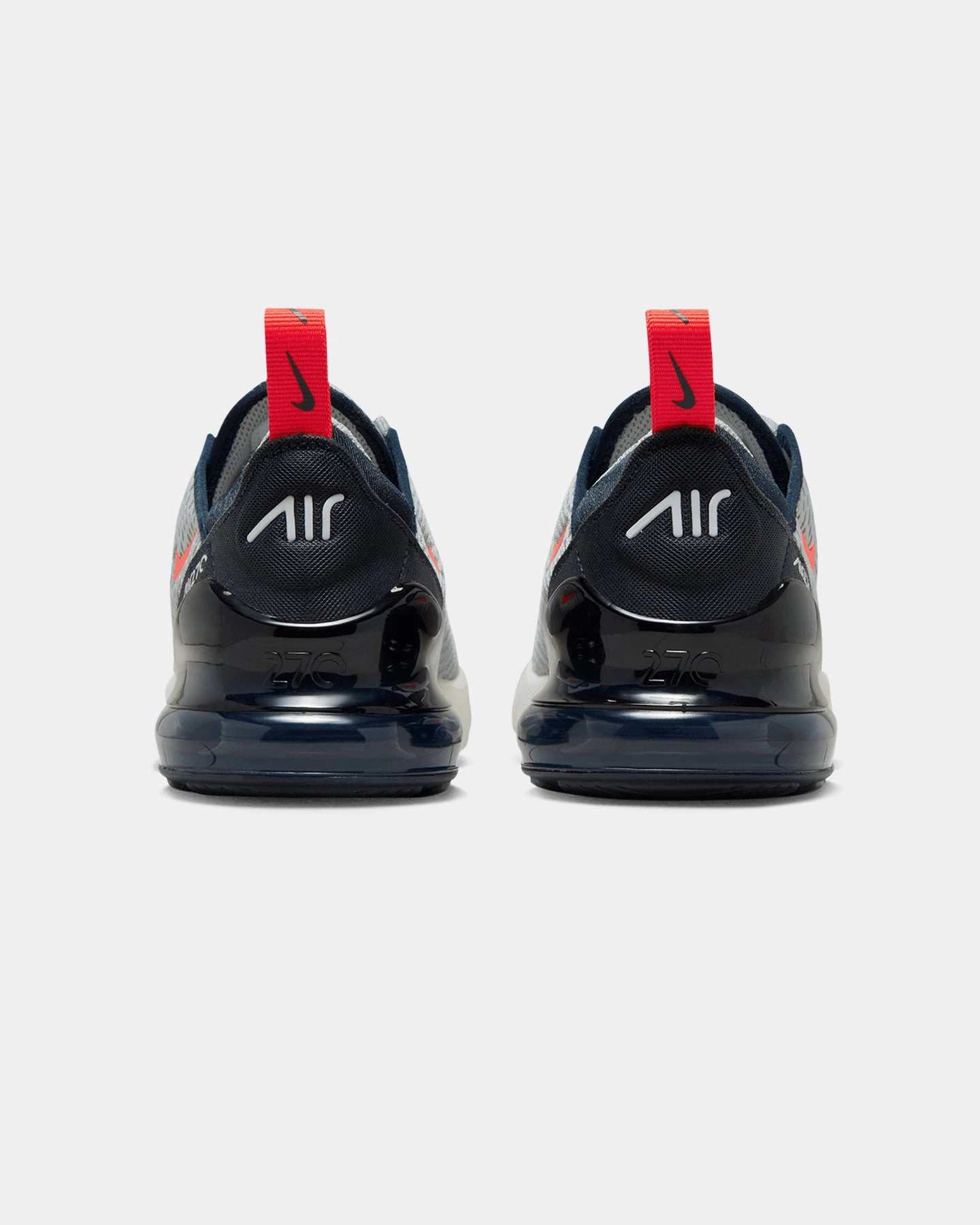 Nike Infants' Air Max 270 (TD) Light Smoke Grey/Dark Obsidian/Phantom/Bright Crimson Micro Perforated Tongue Ultimate Cushion