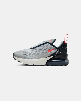 Nike Infants' Air Max 270 (TD) Light Smoke Grey/Dark Obsidian/Phantom/Bright Crimson Running Ease