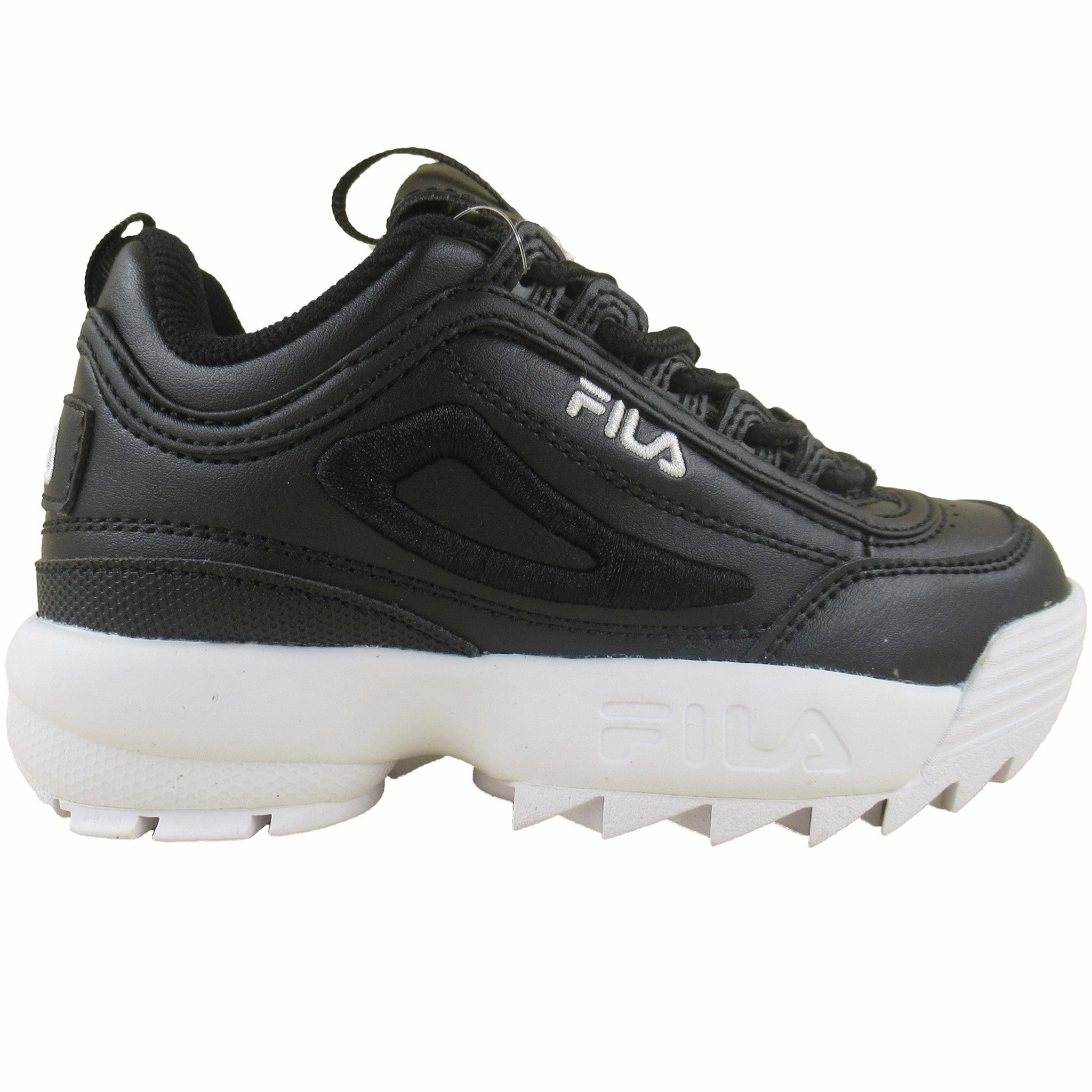 Fila Little Kid/Big Kid Disruptor II Premium 3D Embroidery Sneakers Sustainable Manufacturing