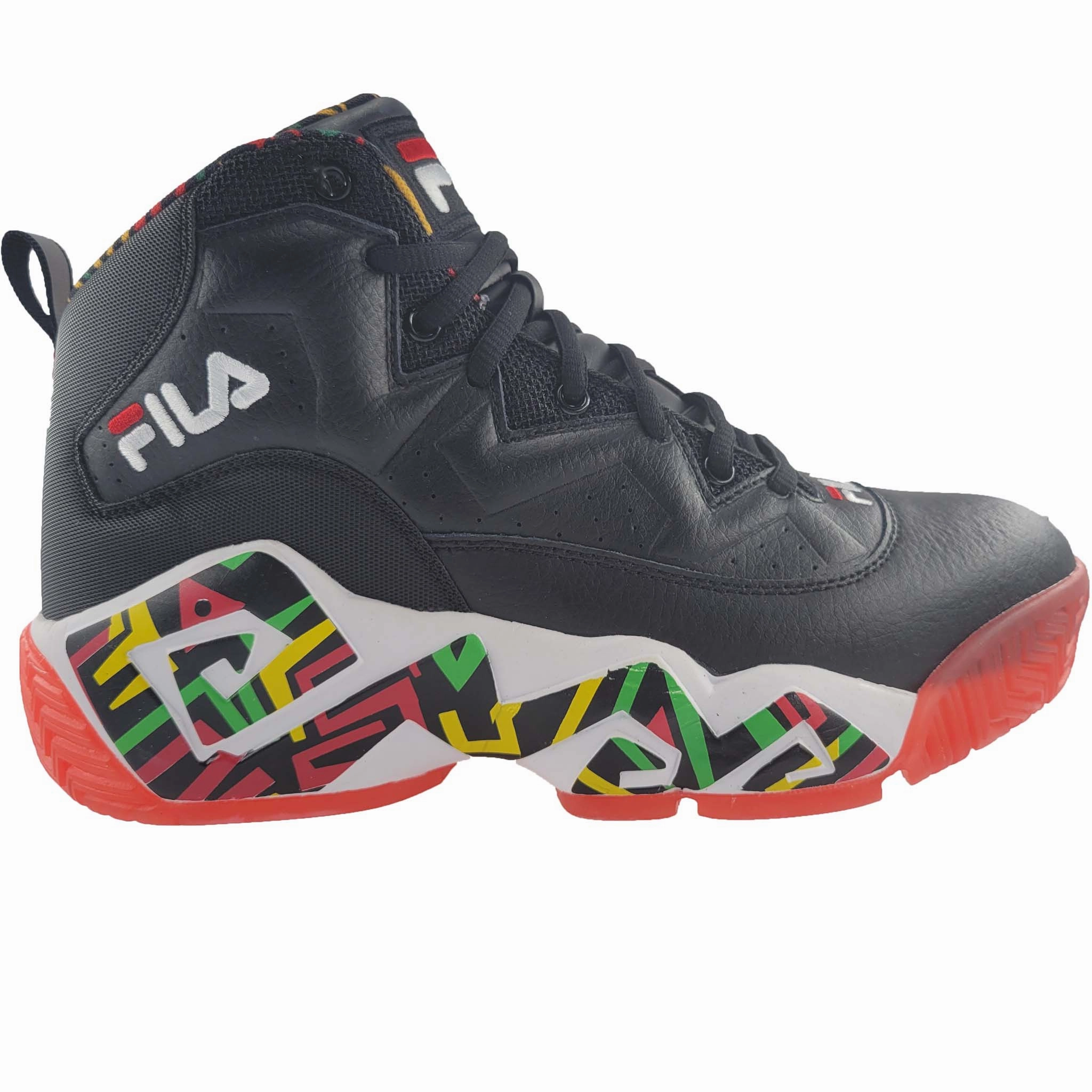 Power Move Fila Men's  1BM01264-041 MB Jamal Mashburn Black Jelly Bean Retro Basketball Shoes