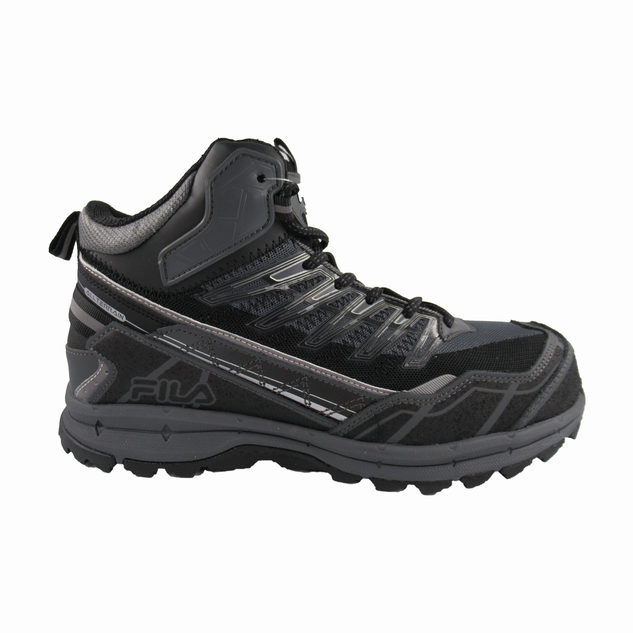 Run Mode Multi terrain Traction Fila Men's 1JM00121 Hail Storm 3 Mid Composite Toe Work Boots