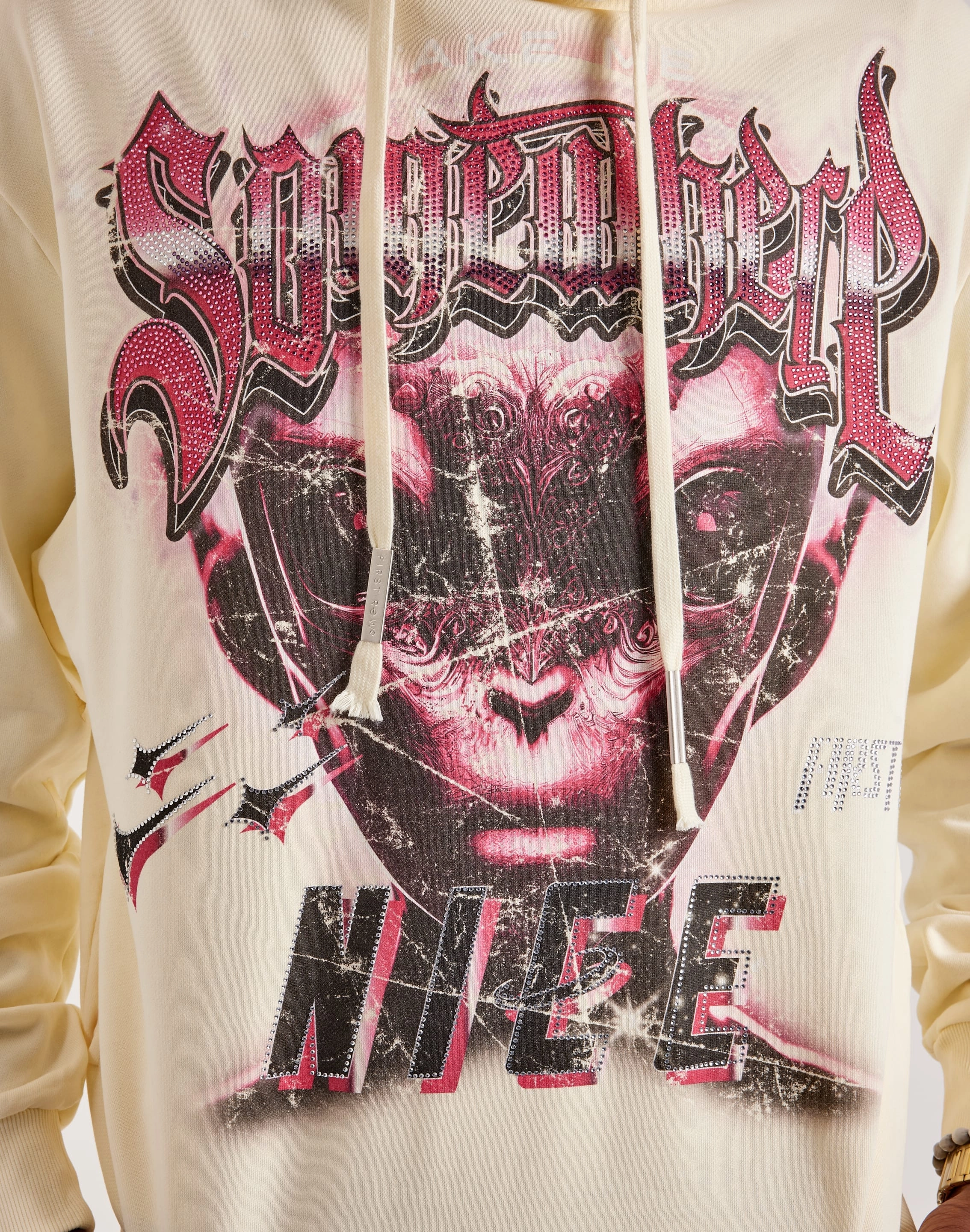 First Row Take Me French Terry Pullover Hoodie strap - type Wide Footbed Option