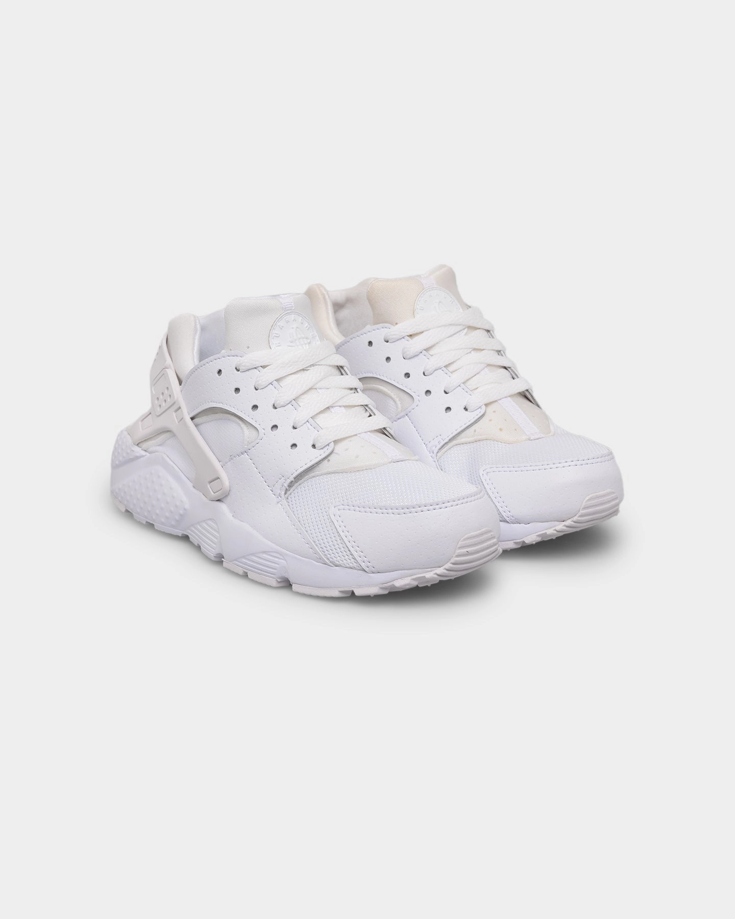Crisp Look Nike Kids' Huarache Run (GS) White/White