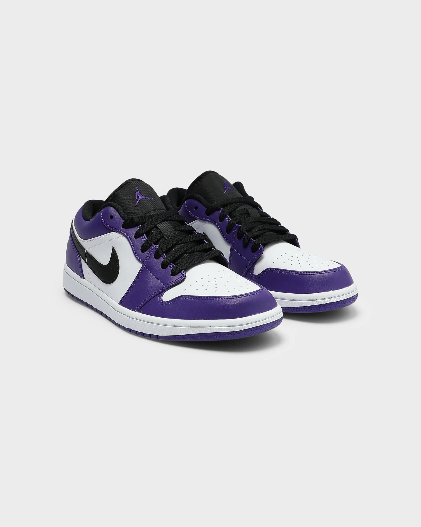 Jordan Men's Air Jordan 1 Low "Court Purple" Purple/Black/White Multi Density Cushioning