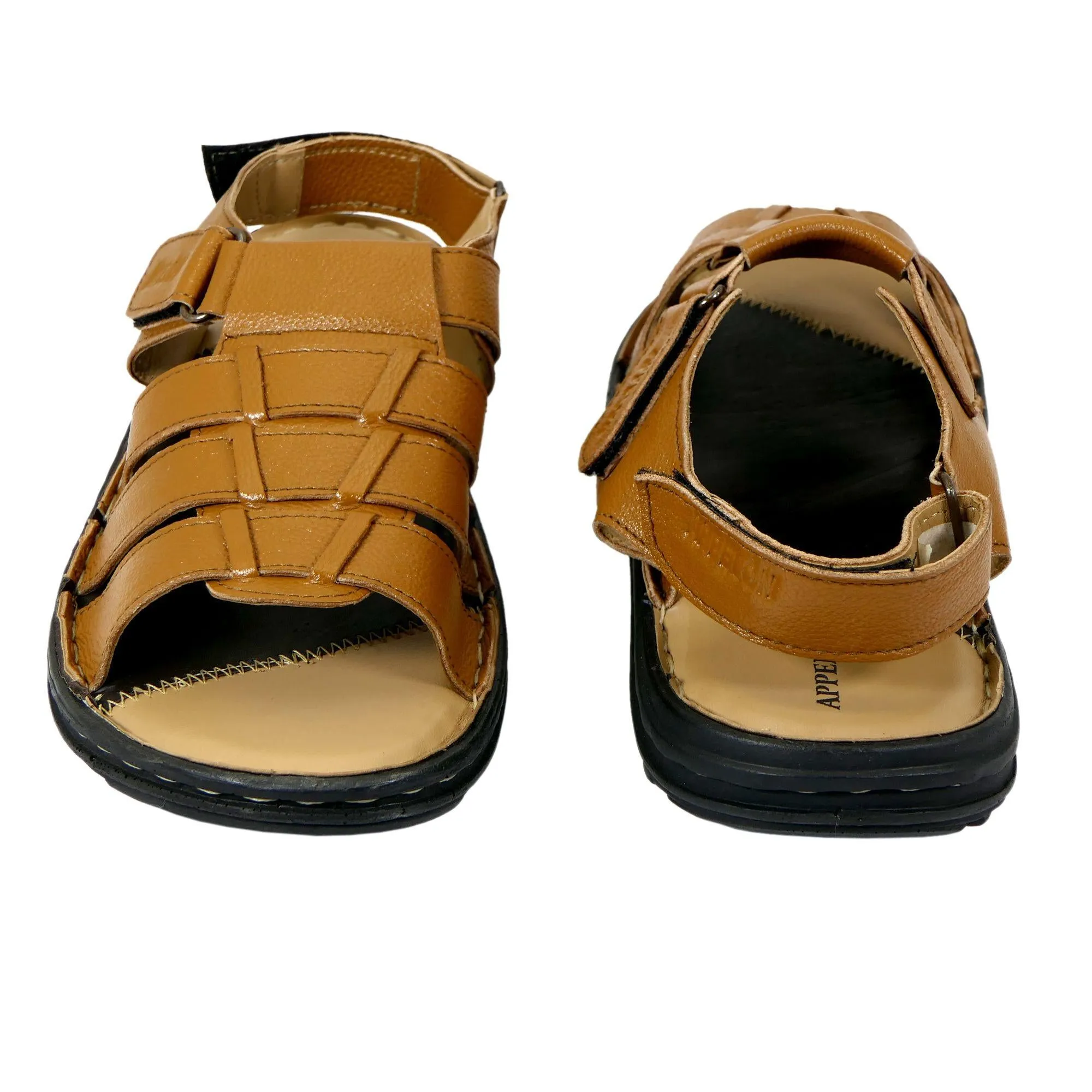 AM PM Men's Daily wear Leather Sandals Robust