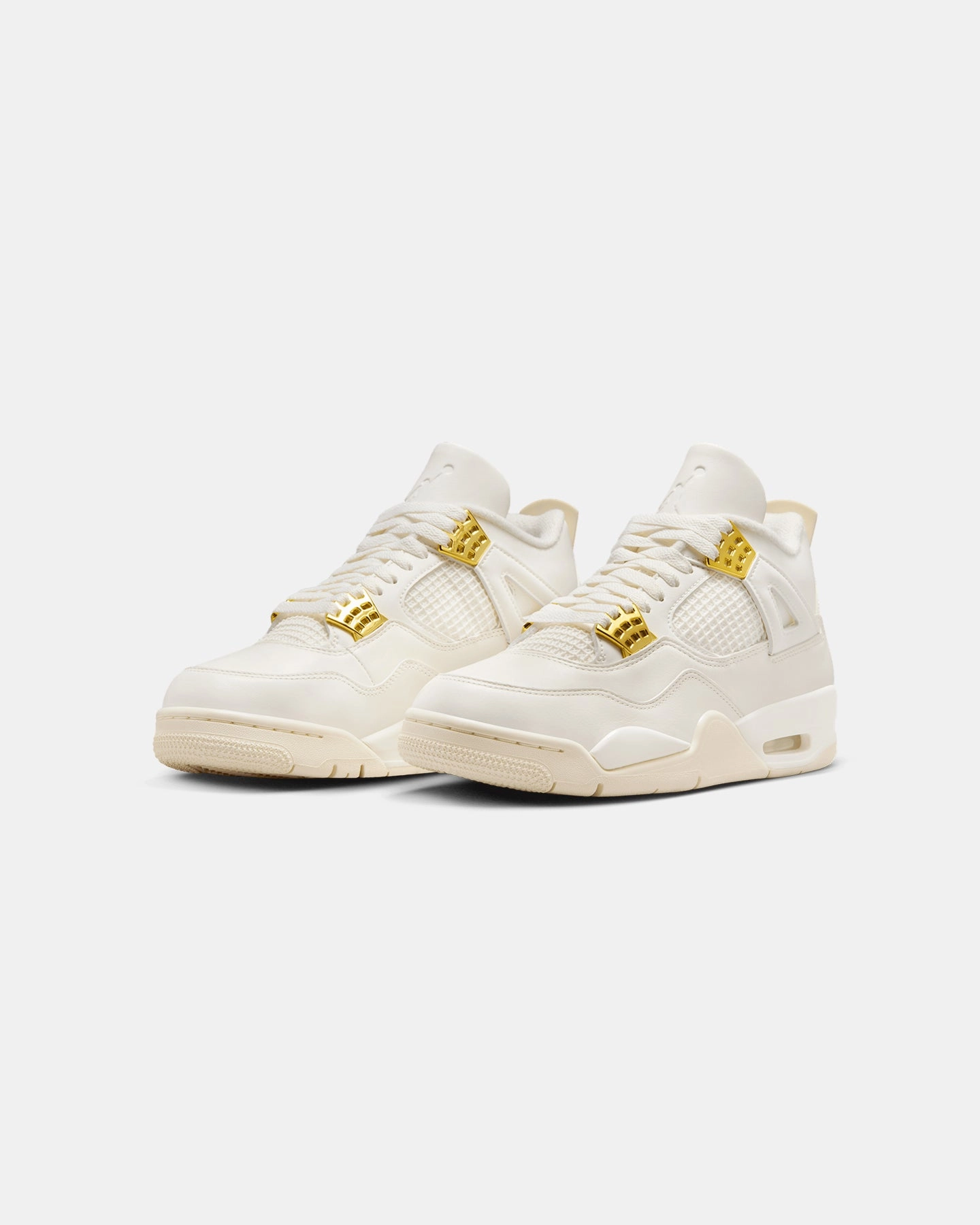 Ergonomic Shape Jordan Women's Air Jordan 4 Retro "White And Gold" Sail/Metallic Gold