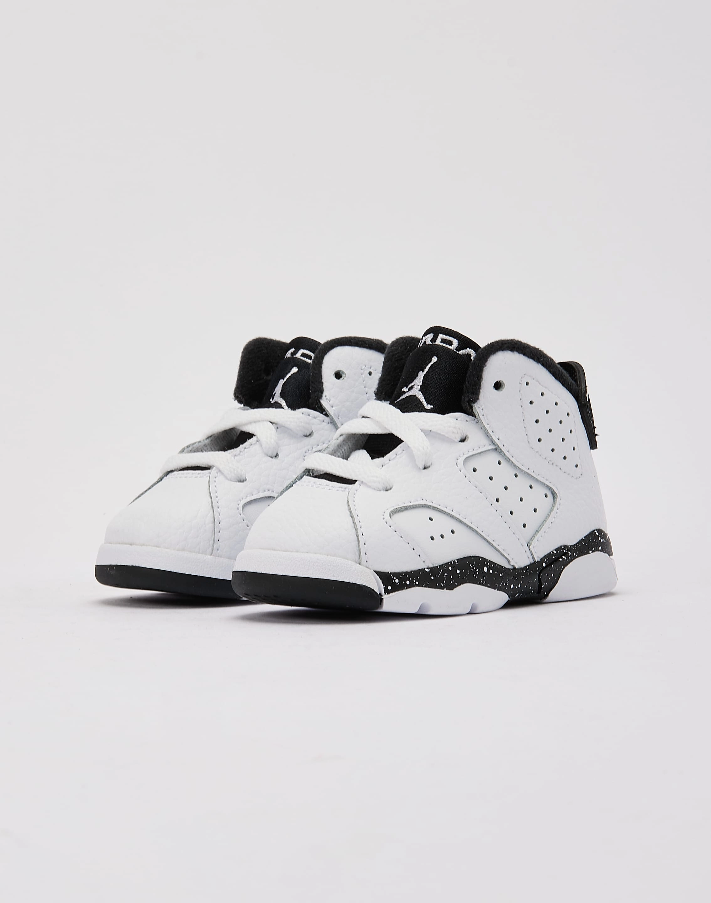 Jordan Air Jordan 6 Retro 'Reverse Oreo' Toddler Wide Stance Platform Antimicrobial Lining Fabric