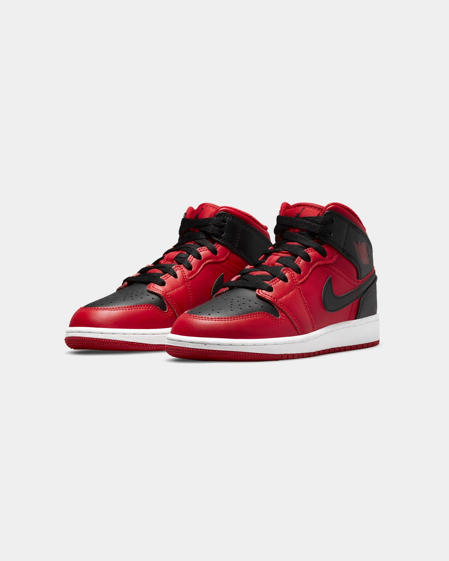 QuickDrying Jordan Kids' Air Jordan 1 Mid (GS) "Reverse Bred" Gym Red/Black