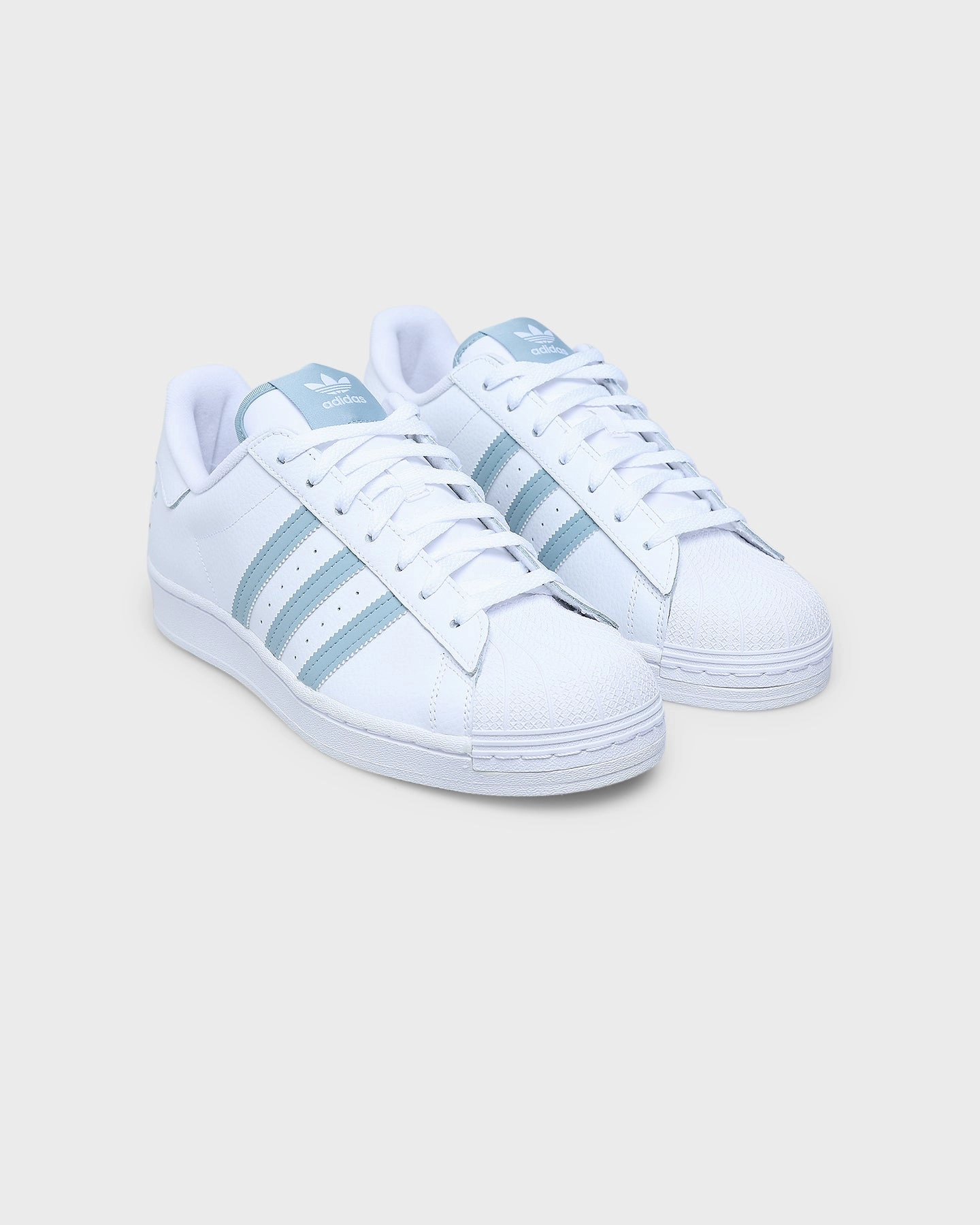 Adidas Superstar Cloud White /  Magic Grey / Gold Foil Abrasion Resistant Reinforcements