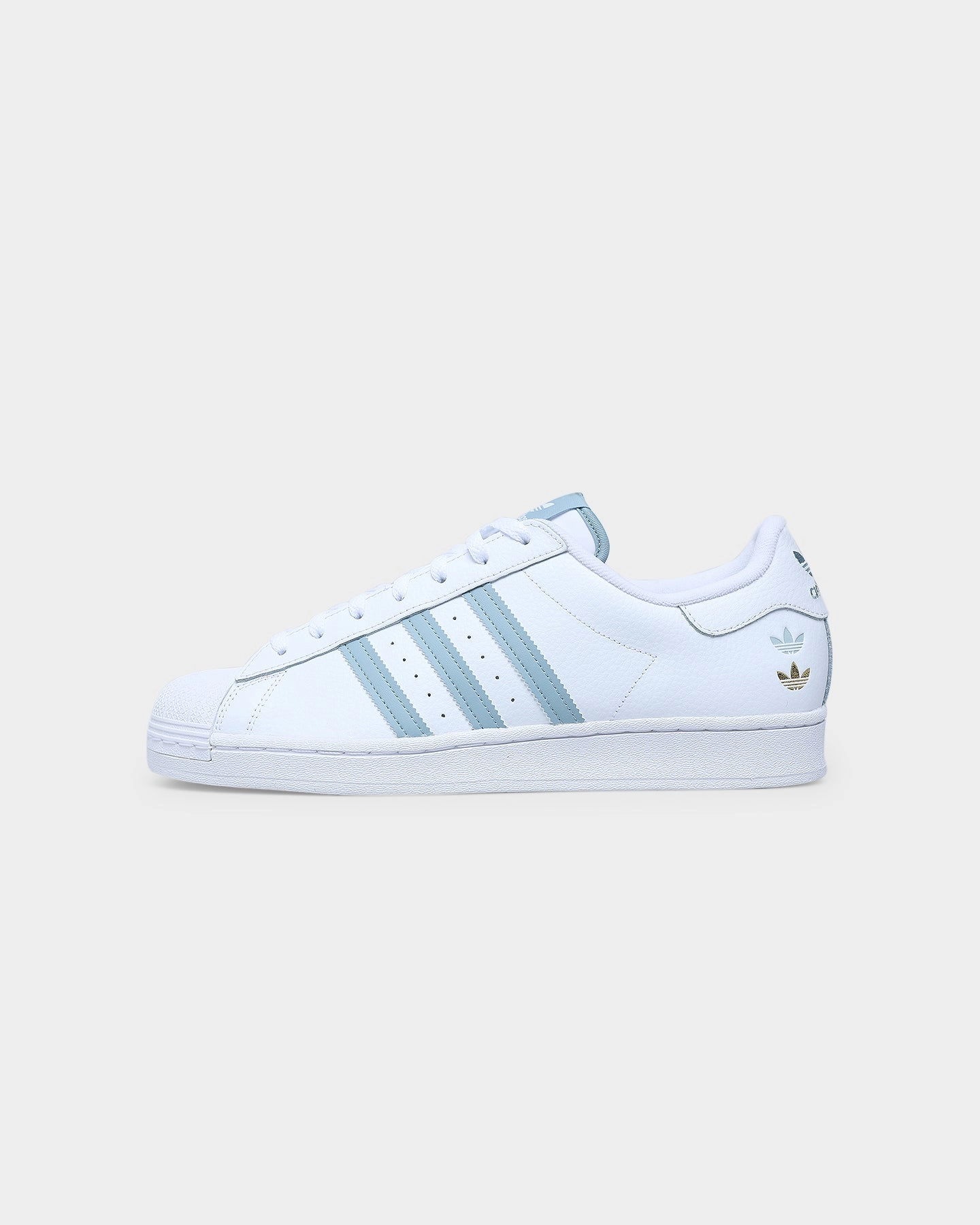 Adidas Superstar Cloud White /  Magic Grey / Gold Foil teenagers Stable Footing