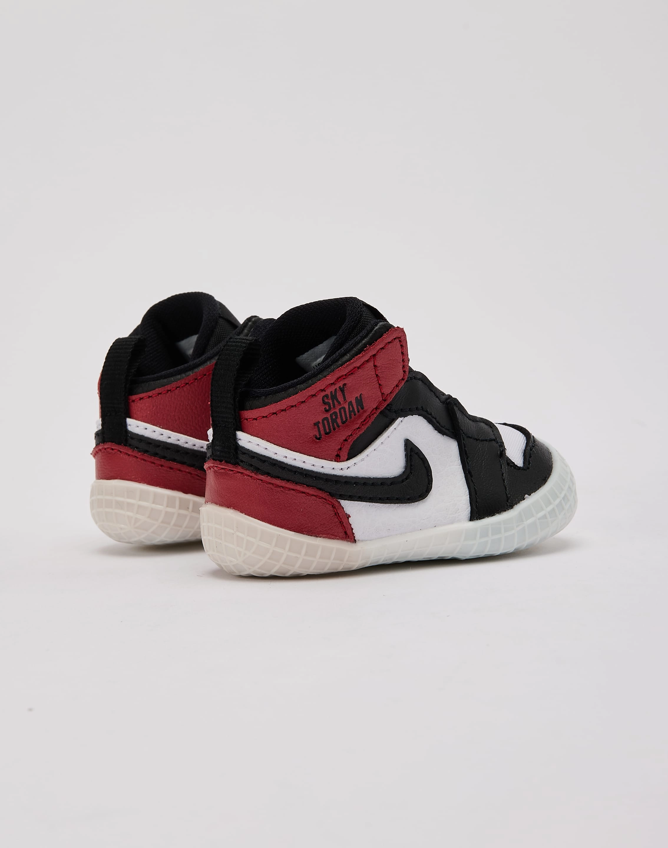 Functional Jordan Air Jordan 1 'Black Toe Reimagined' Crib Bootie Infant