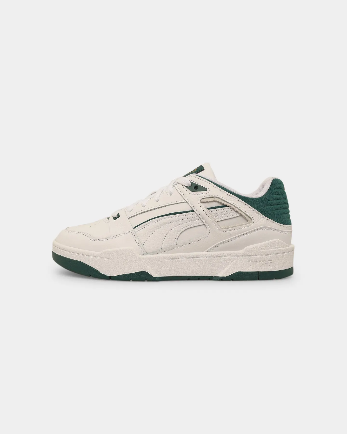 Puma Slipstream White/Green Compression Molded Sole Luxurious Comfort