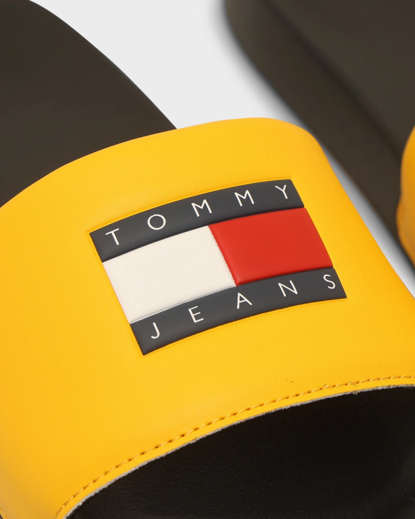 combat boots Rubberized Tread Tommy Jeans Women's Print Pool Slide Warm Yellow