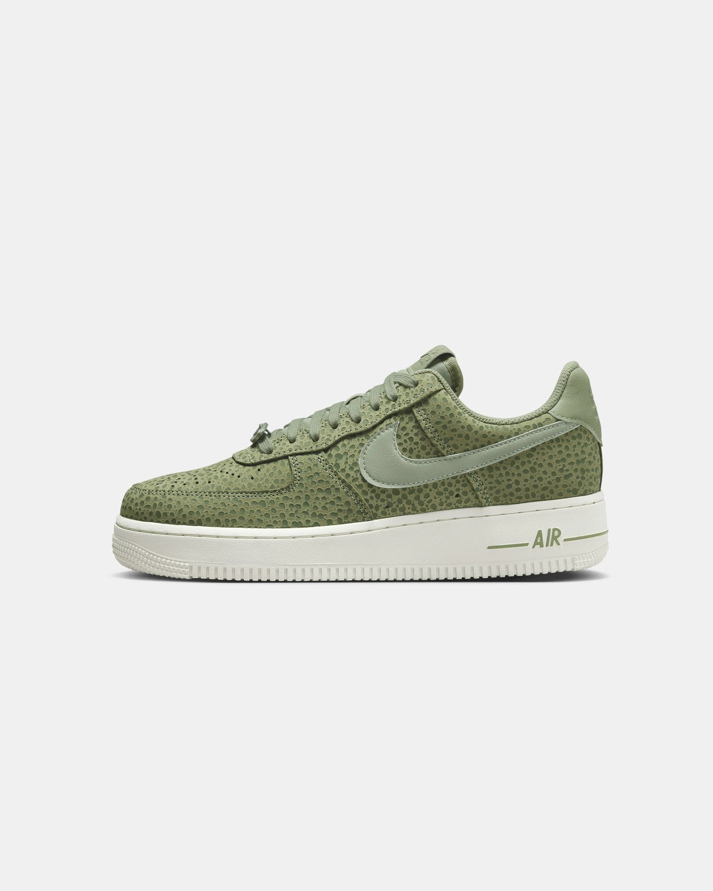 Nike Women's Air Force 1 '07 Premium Sesame/Oil Green Compression Molded EVA
