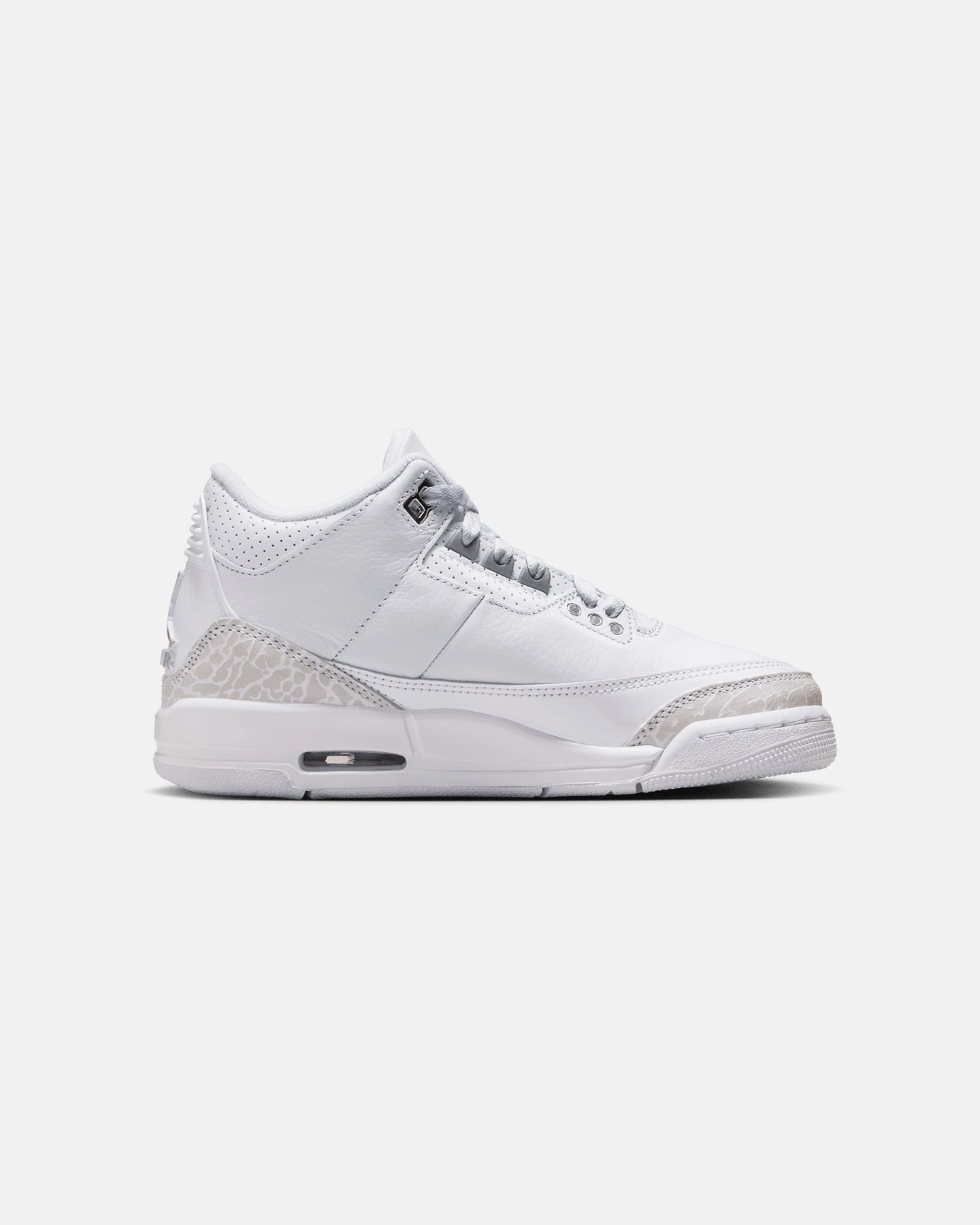 engraved reasonable Jordan Kids' Air Jordan 3 Retro "Pure Money" (GS) White/Silver