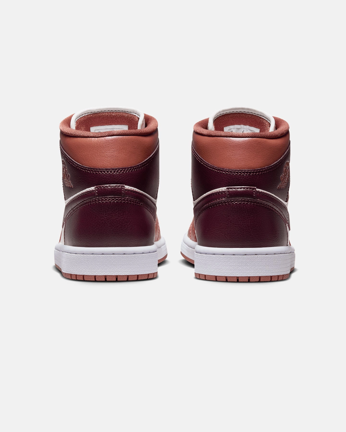 Jordan Women's Air Jordan 1 Mid Dusty Peach/Sail/White/Night Maroon challenging