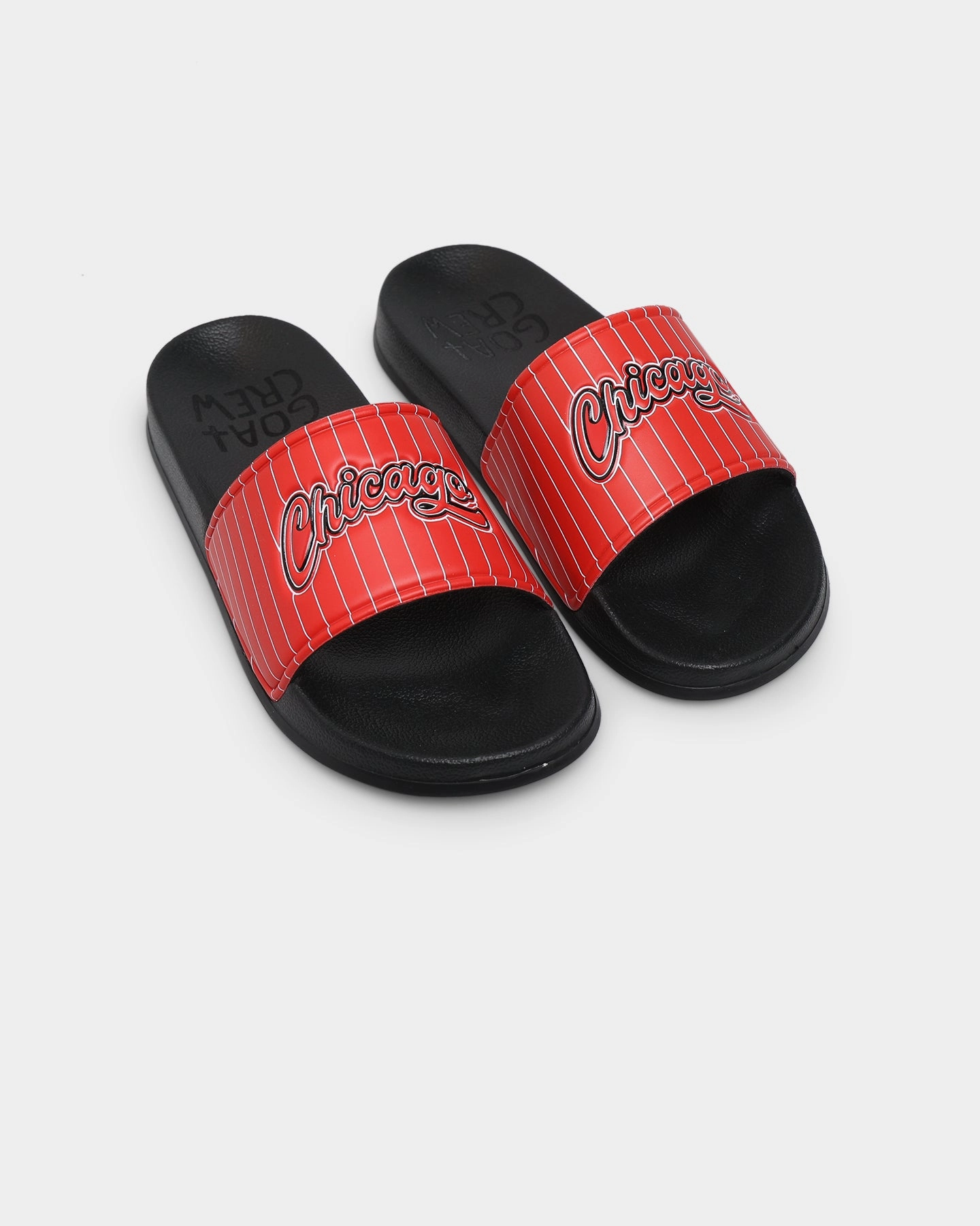 Breathable Ventilation Hydrophobic Treatment Goat Crew Chicago Slides Red/Black