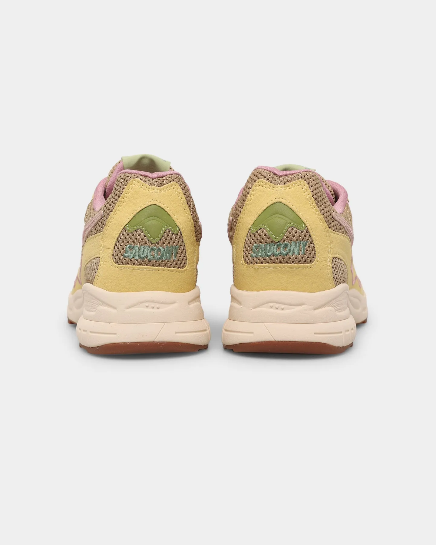 Saucony 3D Grid Hurricane Tan/Light Yellow Biodegradable Components