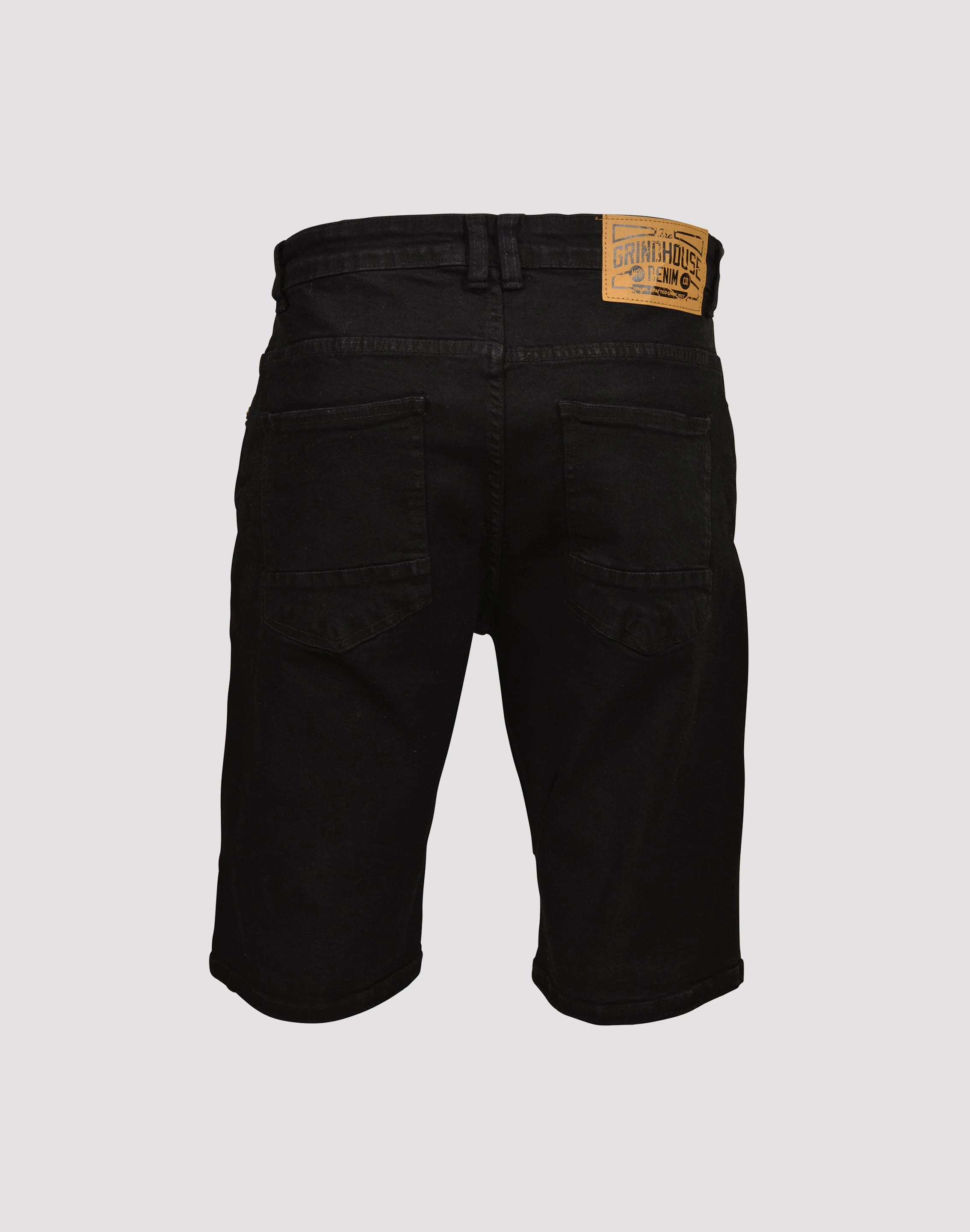 Rapid Lacing System Chic Design Grindhouse Angled Seam Denim Shorts