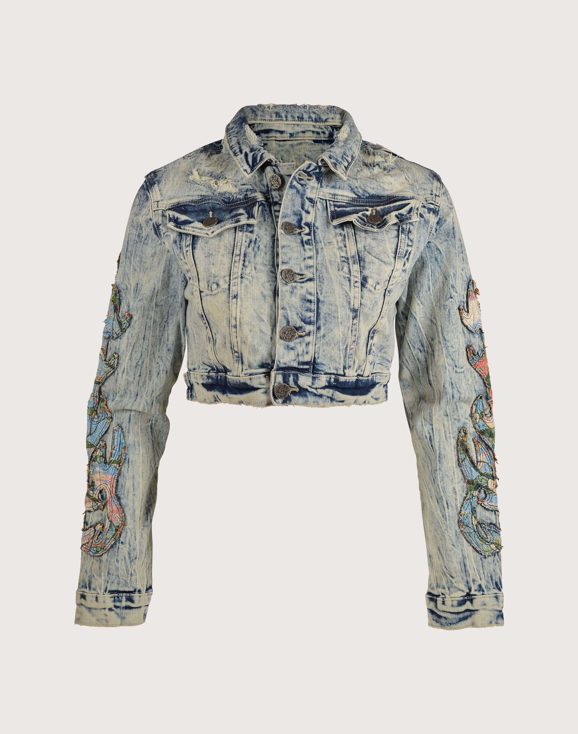 primary Grindhouse Denim Flame Jacket