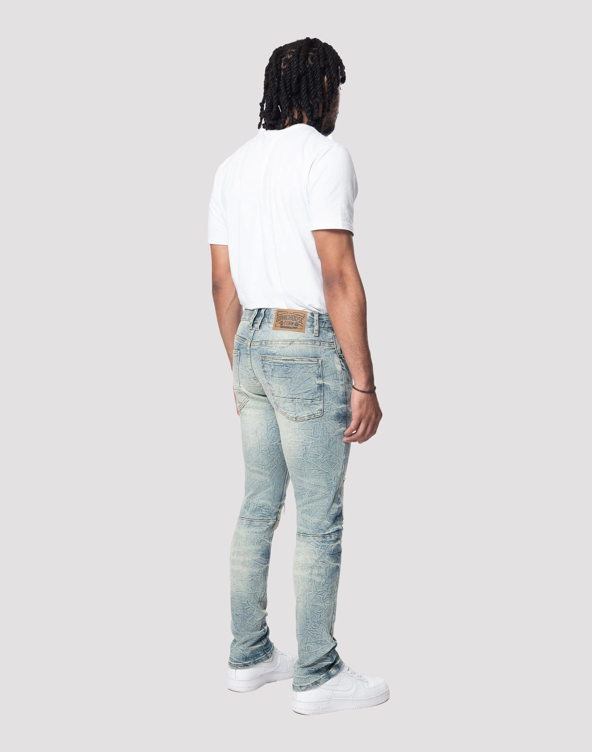 Grindhouse Lightning Effect Jeans Supportive Heel Counter