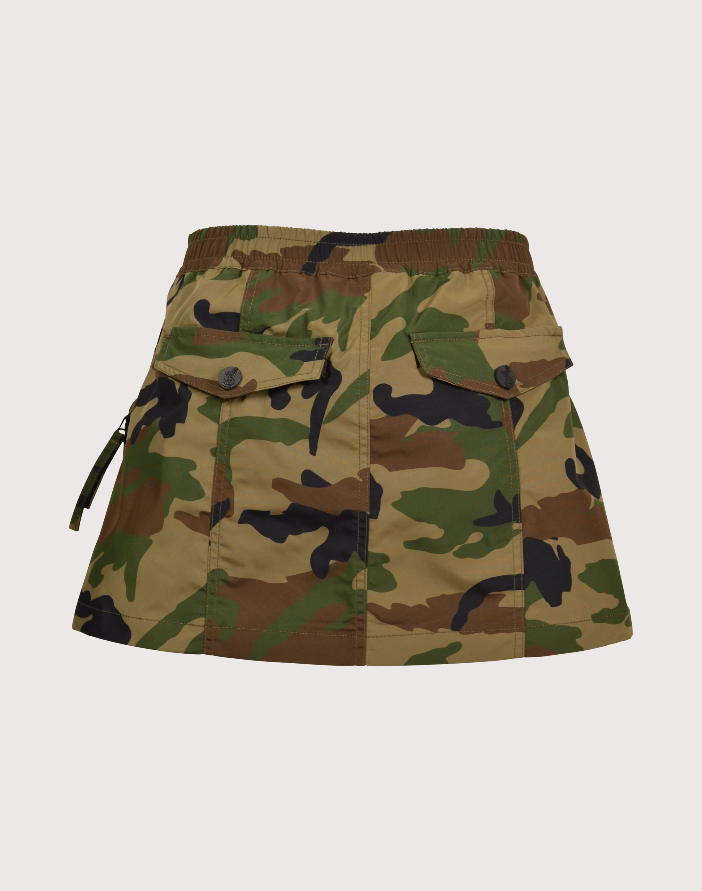 basic Stable Footing Grindhouse Nylon Cargo Camo Skirt