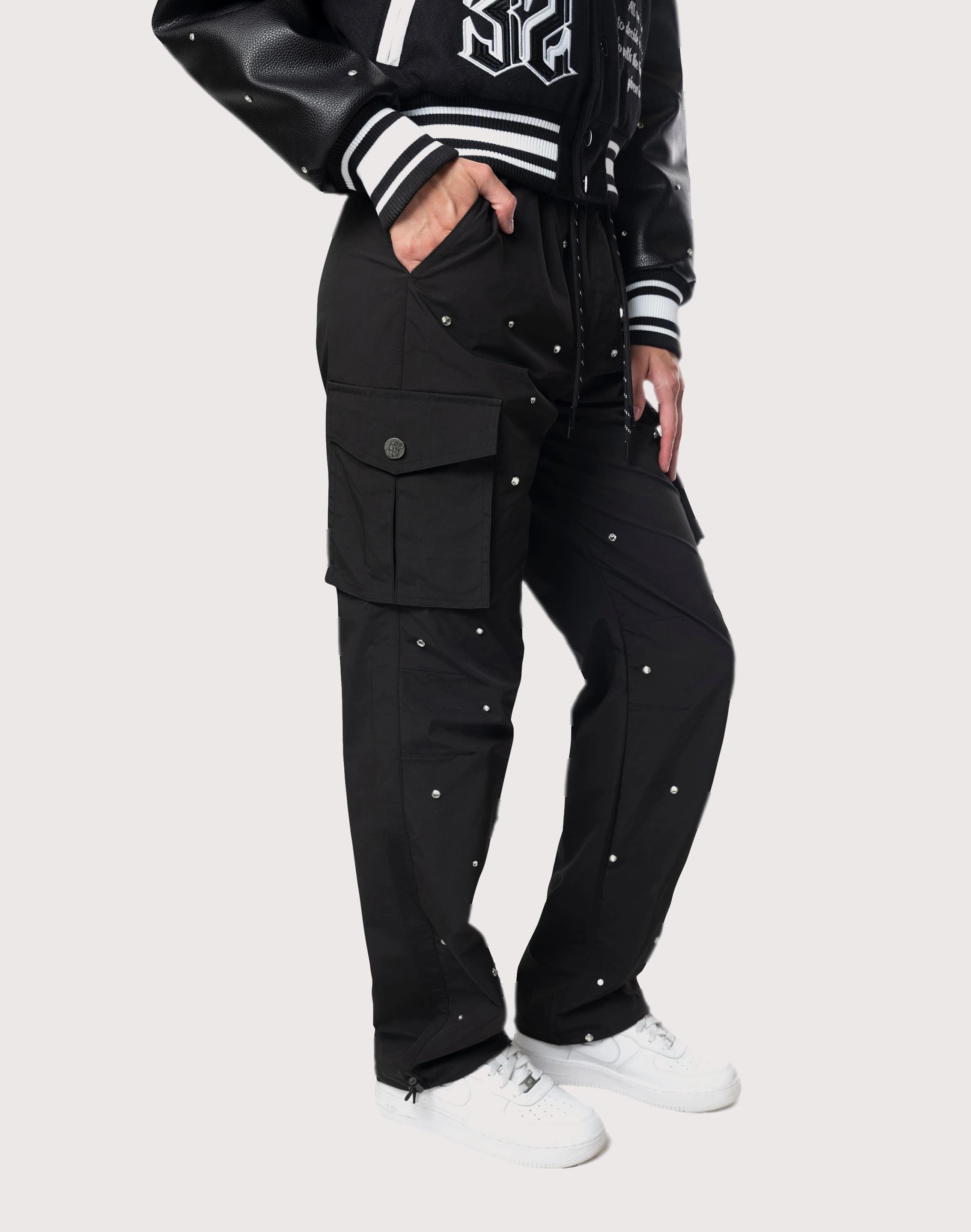 Iconic wear measurement Grindhouse Rhinestone Black Pants