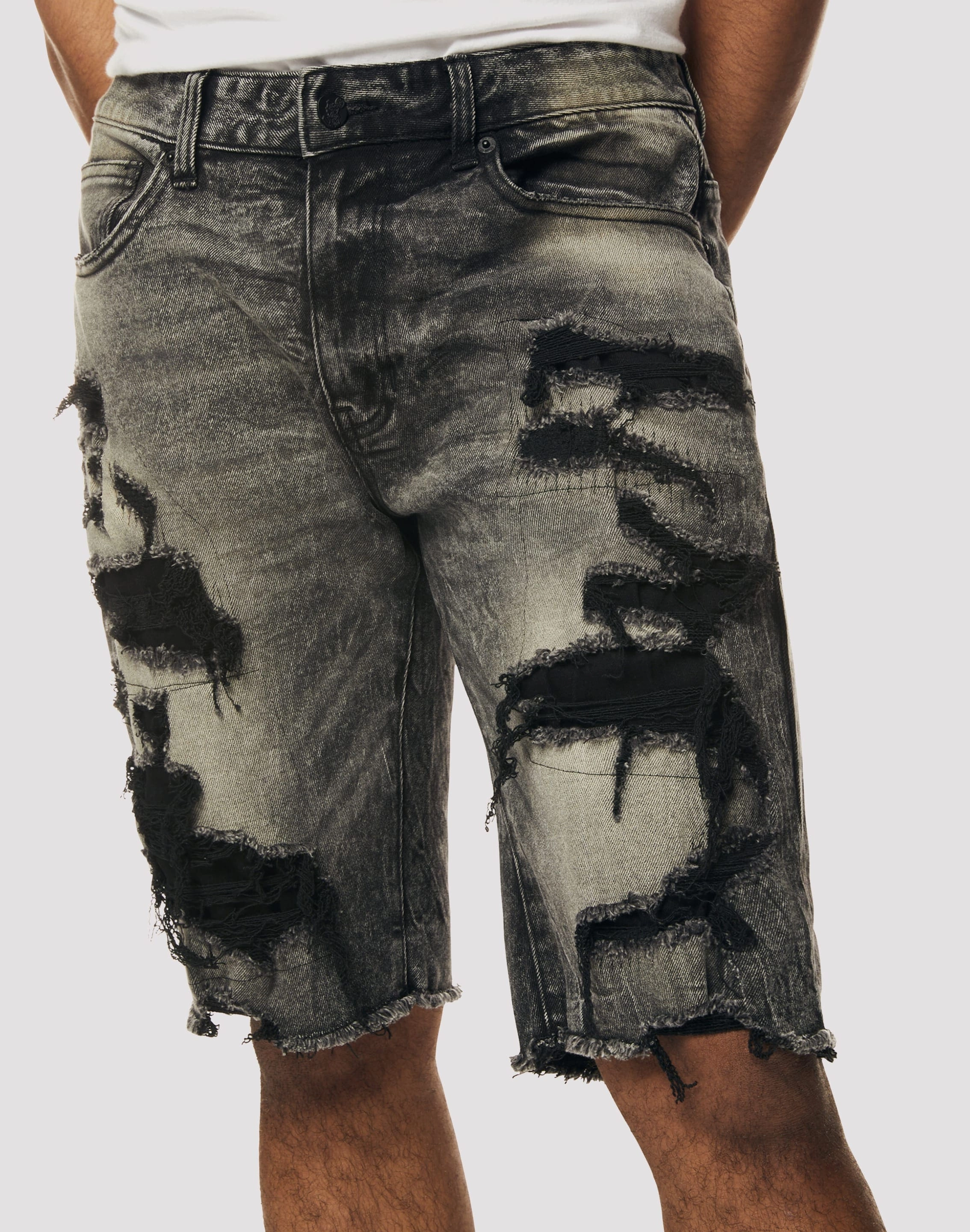 Grindhouse Rip N Repair Bali Denim Shorts football boots Bold piece