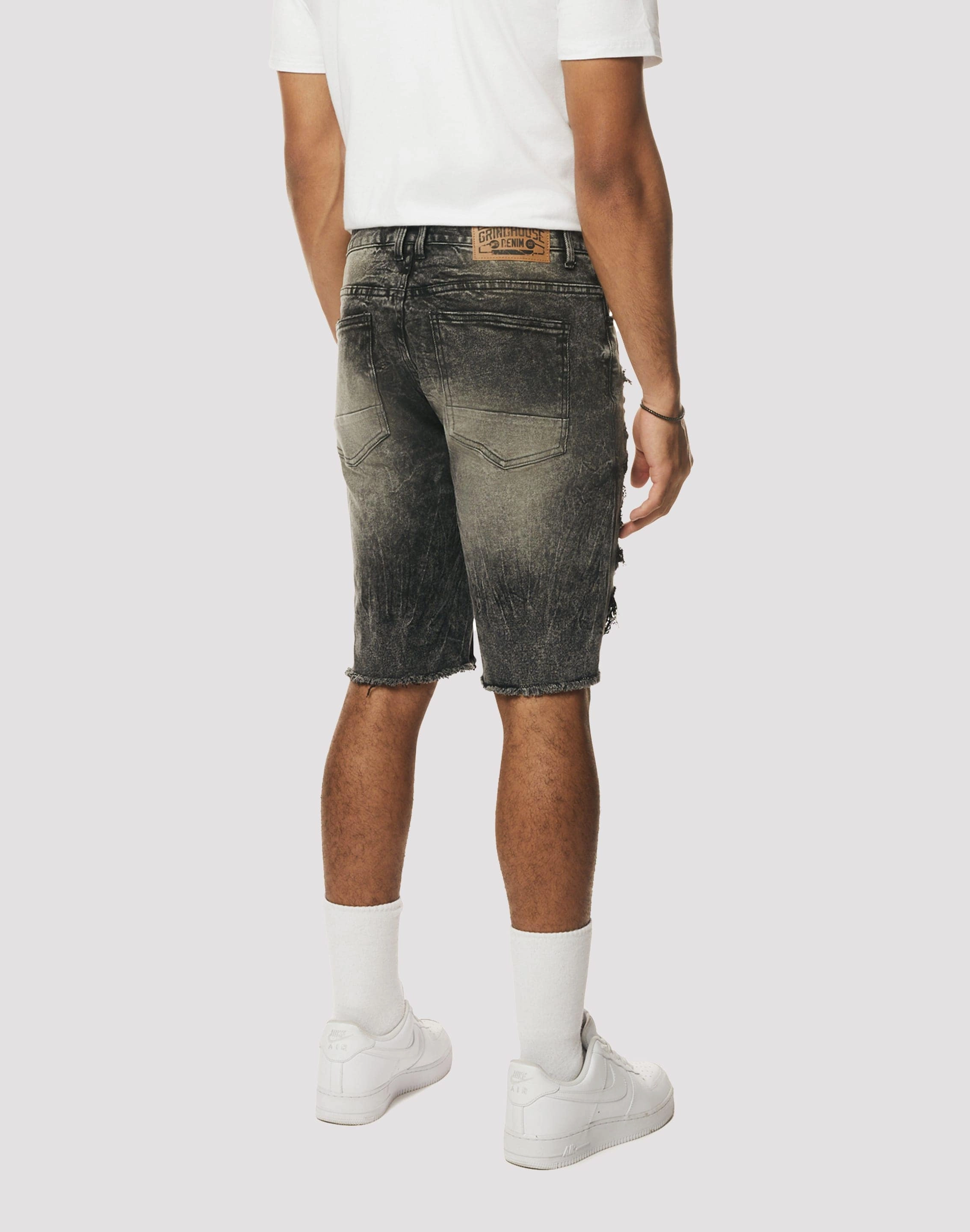 Street Sneakers Grindhouse Rip N Repair Bali Denim Shorts