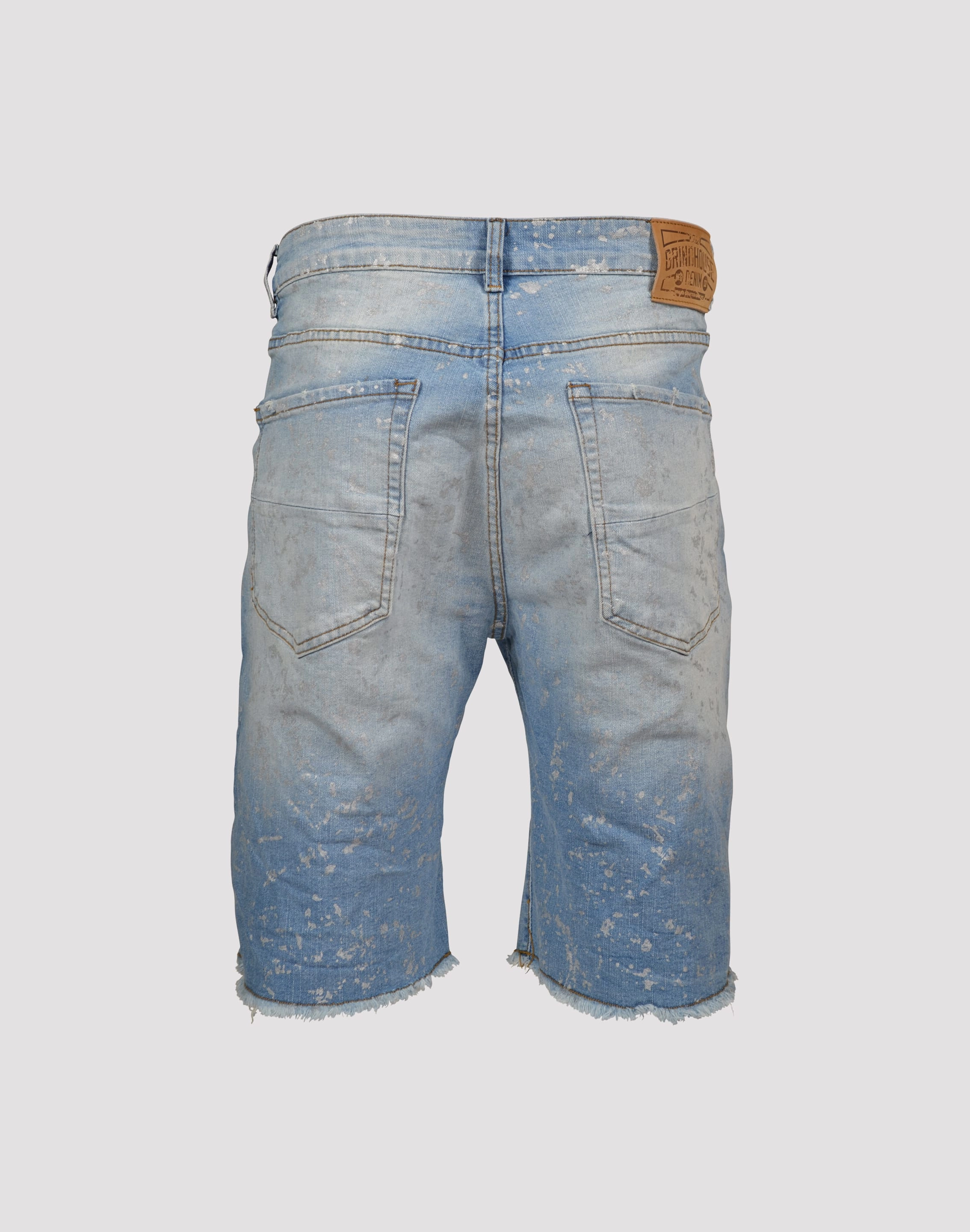 least trendy Grindhouse Ripped with Metallic Flecks Denim Shorts
