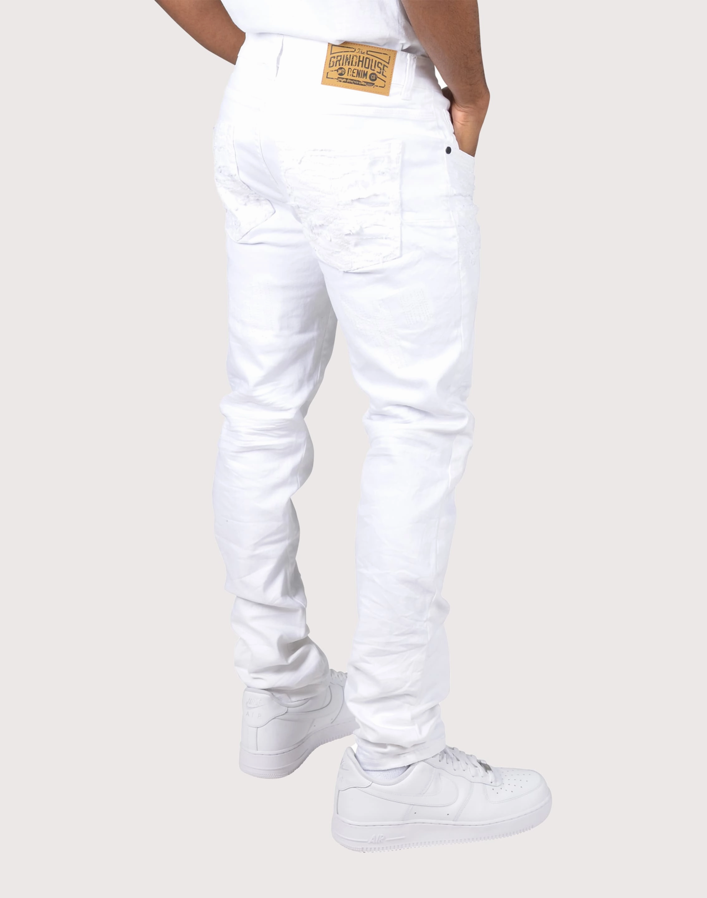 Grindhouse Textured Applique Jeans Ultra Light Cushioning Airflow Optimized Ventilation