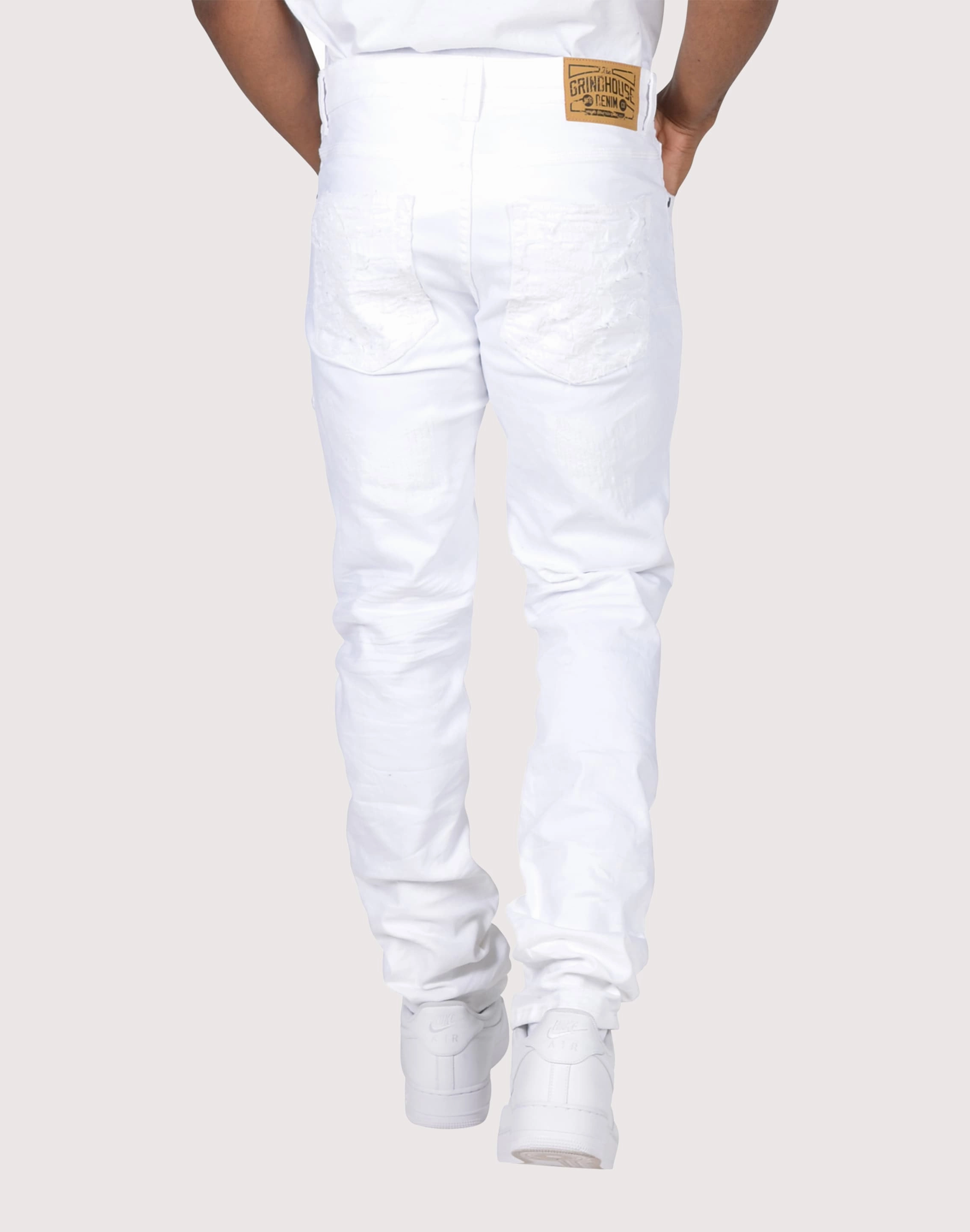 Grindhouse Textured Applique Jeans required windy - weather