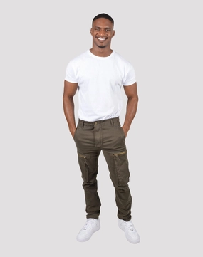 Grindhouse Twill Cargo Zip Pocket Pants Statement flair