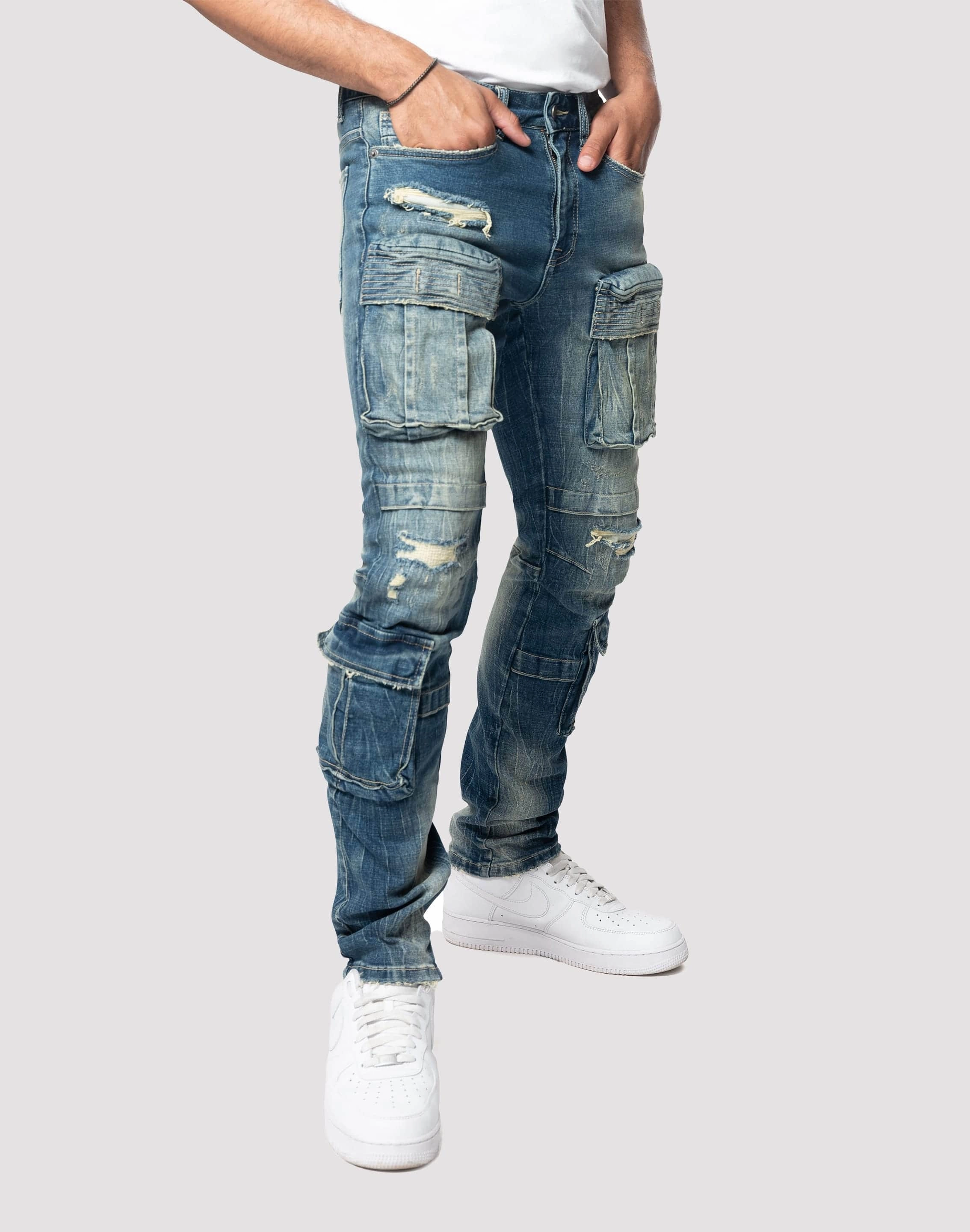 Anti Slip Outsole Modern Grindhouse Utility Slim Fit Denim Jean