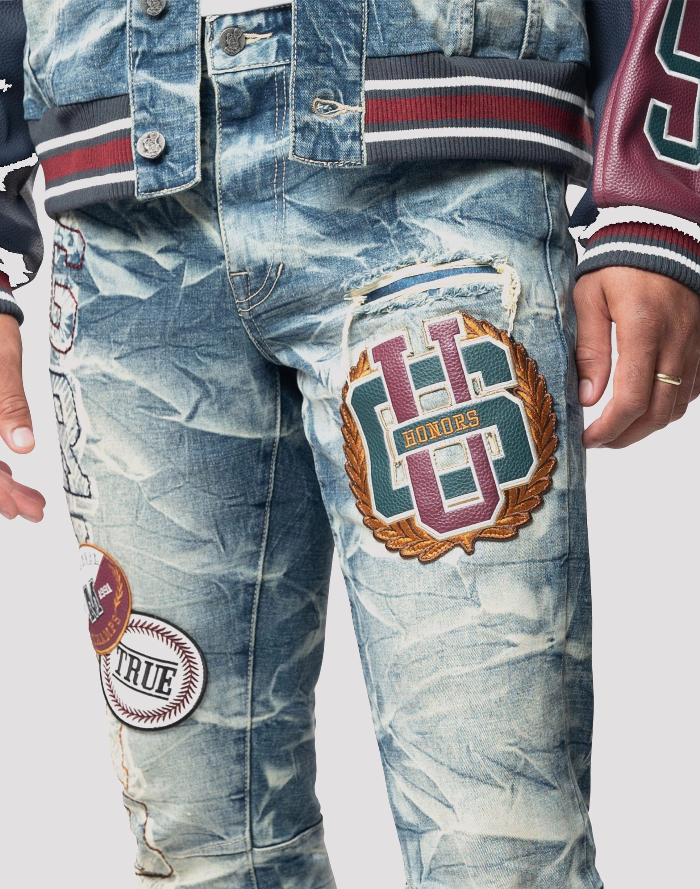 Grindhouse Varsity Slim Fit Alley Jeans Easy Cushioning All-Day Flexibility