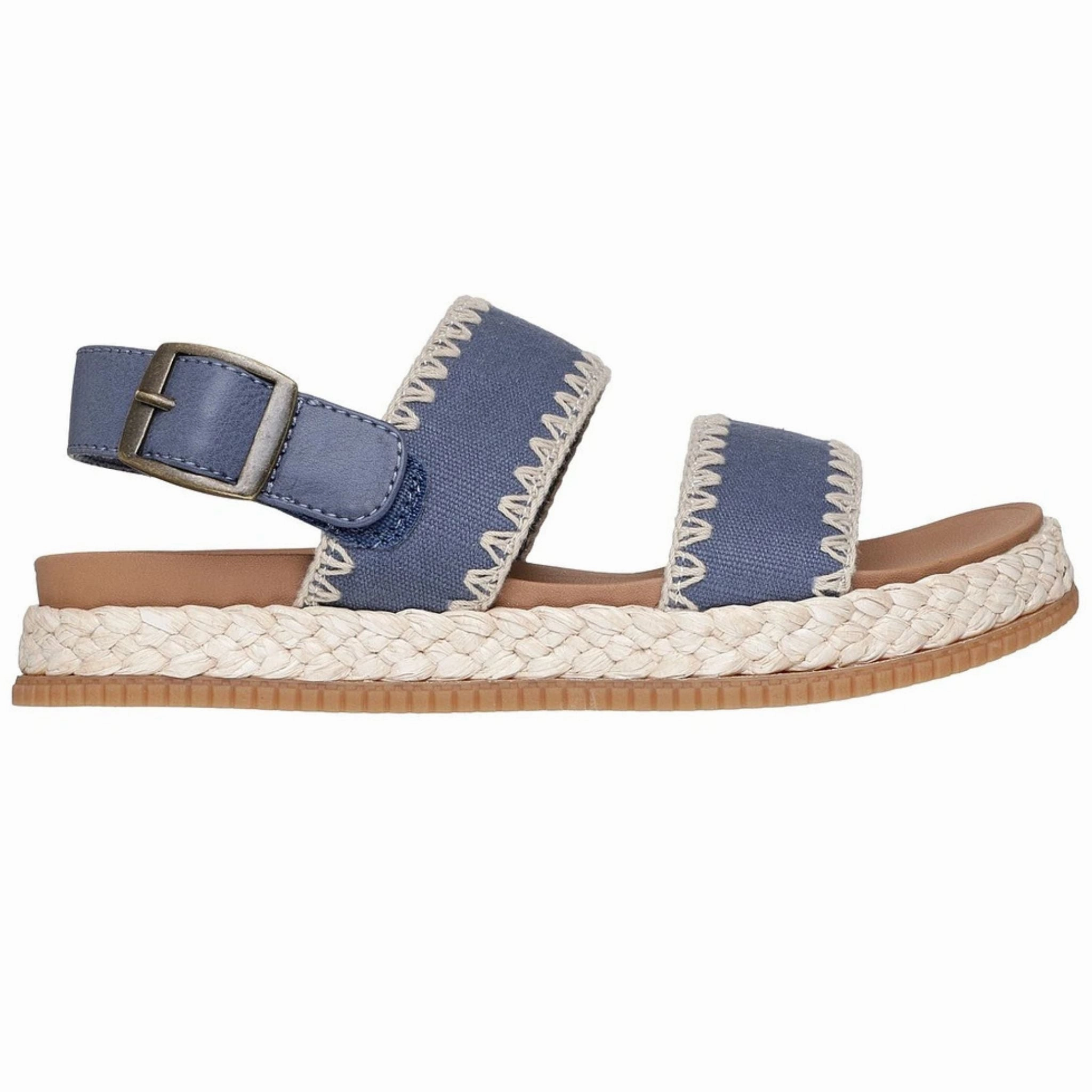 Seamless lining Skechers Women's 114738 BOBS Stormy Kiss Secure Storm Slate Sandals