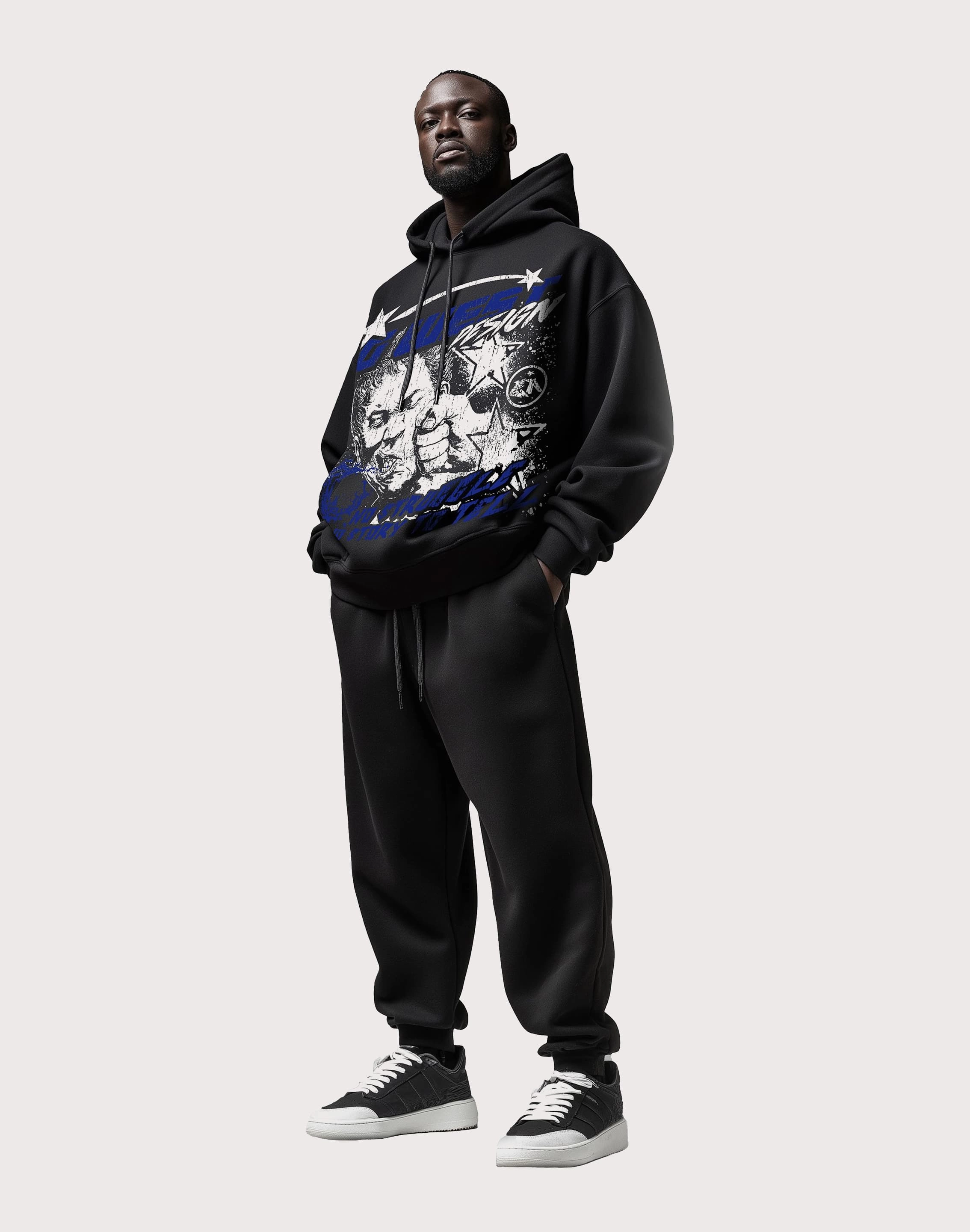 GWEST No Story No Struggle Fleece Hoodie All-day Traction