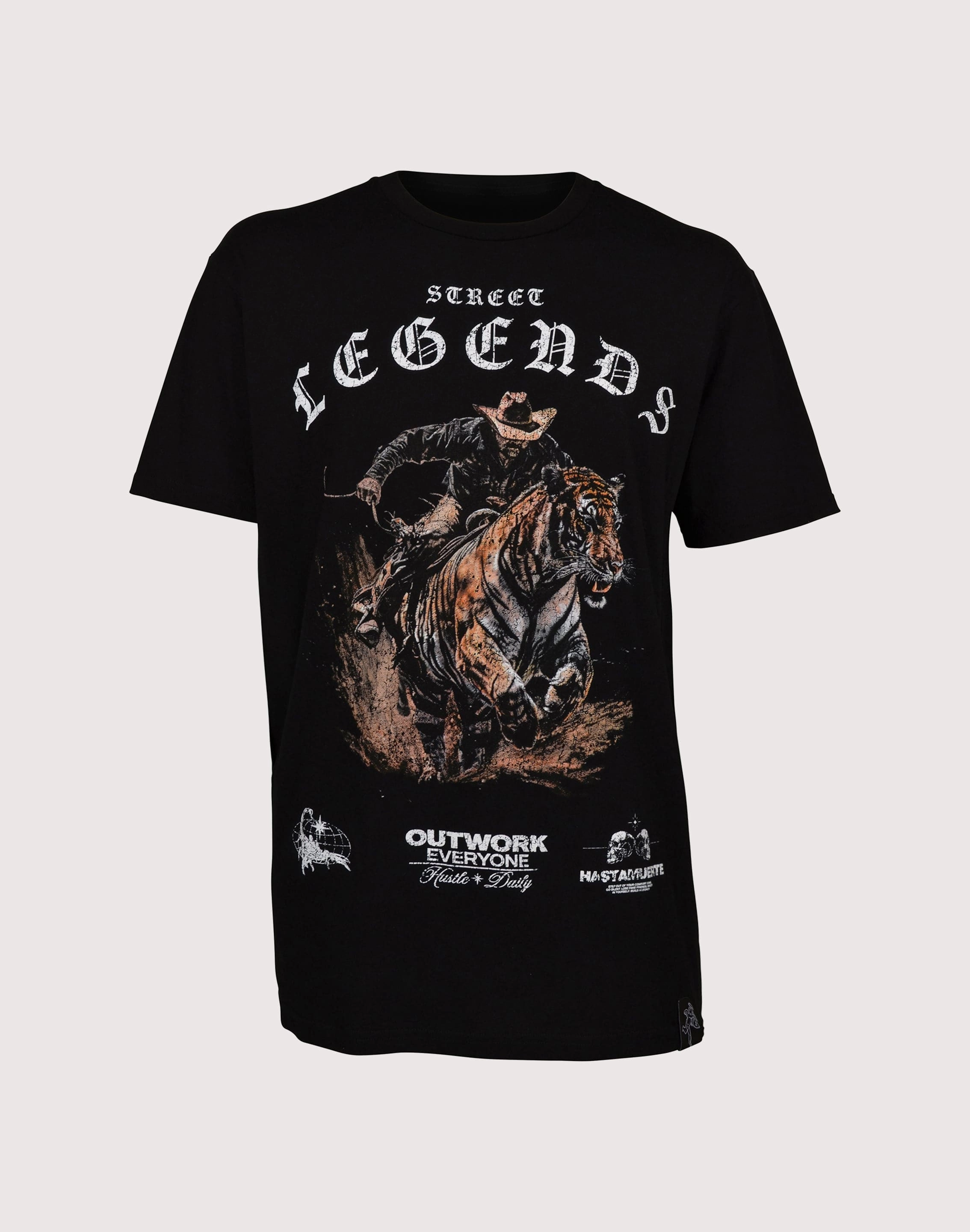 formal wearers customization - level HASTAMUERTE LLC Tiger Hustle Tee