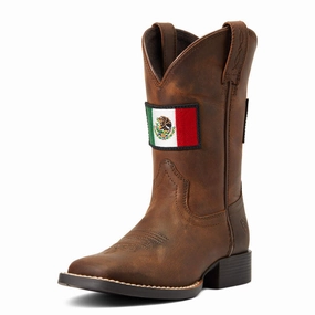 ARIAT KIDS' Style No. 10039908 Orgullo Mexicano II Western Boot Anti   Blister Versatile Traction Pattern