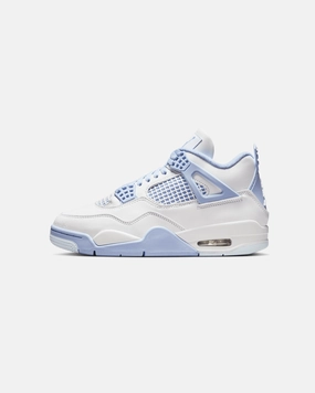 Jordan Women's Air Jordan 4 Retro "Aluminum" White/Aluminum Blue Signature grip
