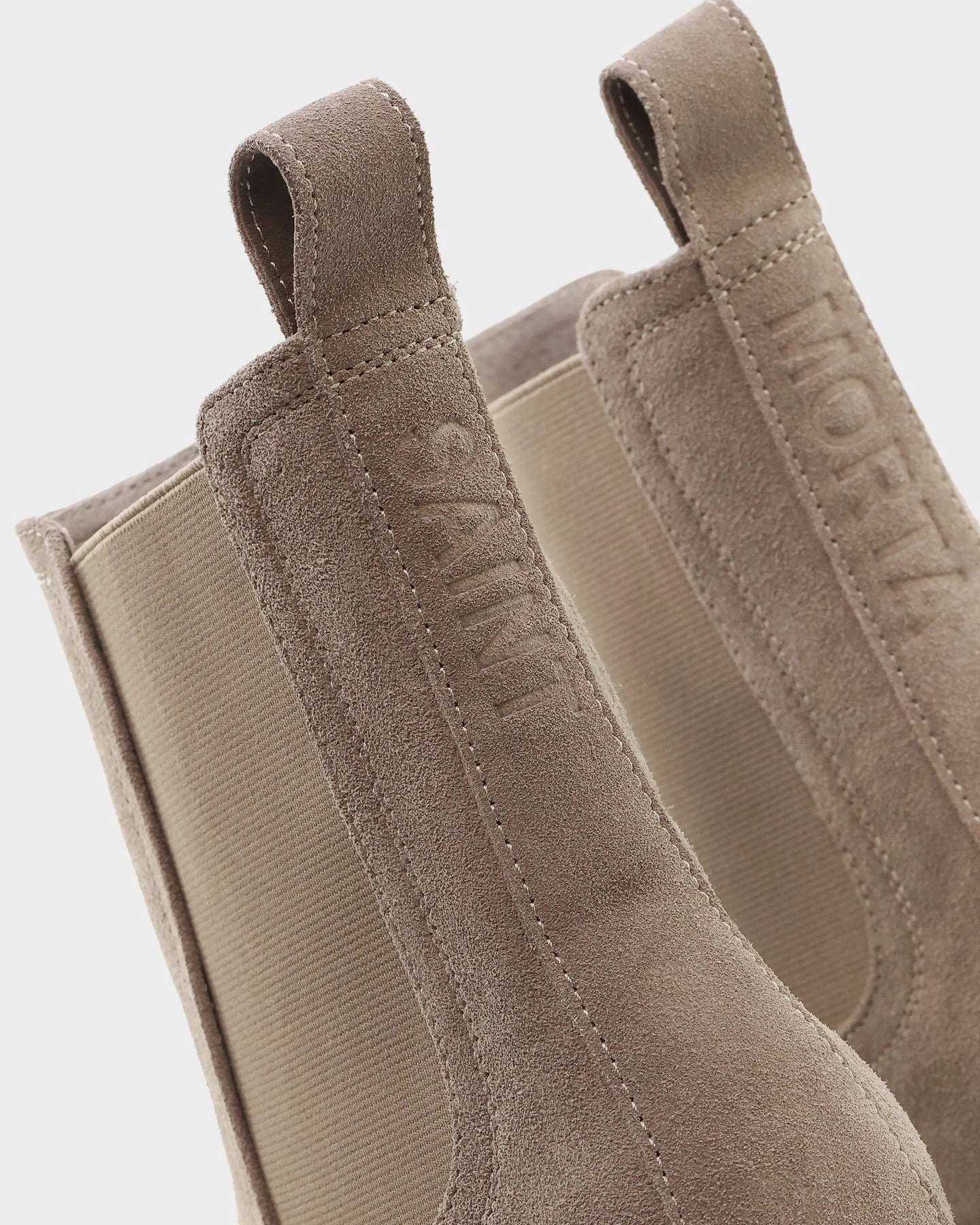 Padded Collar Construction Saint Morta Nomad Chelsea Boot Taupe