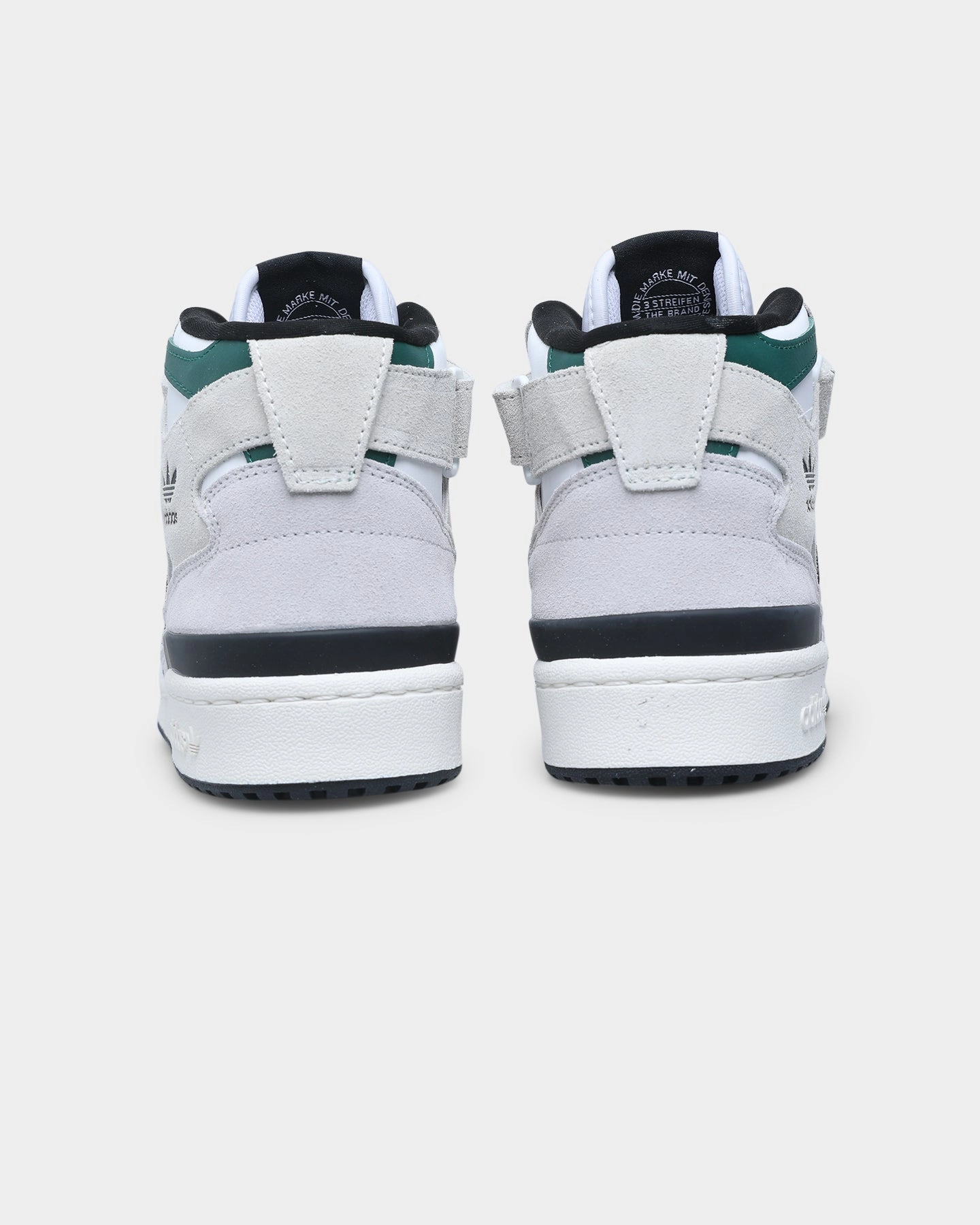 Microfiber Edge Binding Slim breathability Adidas Women's Forum Mid Footwear White/Core Black/Collegiate Green