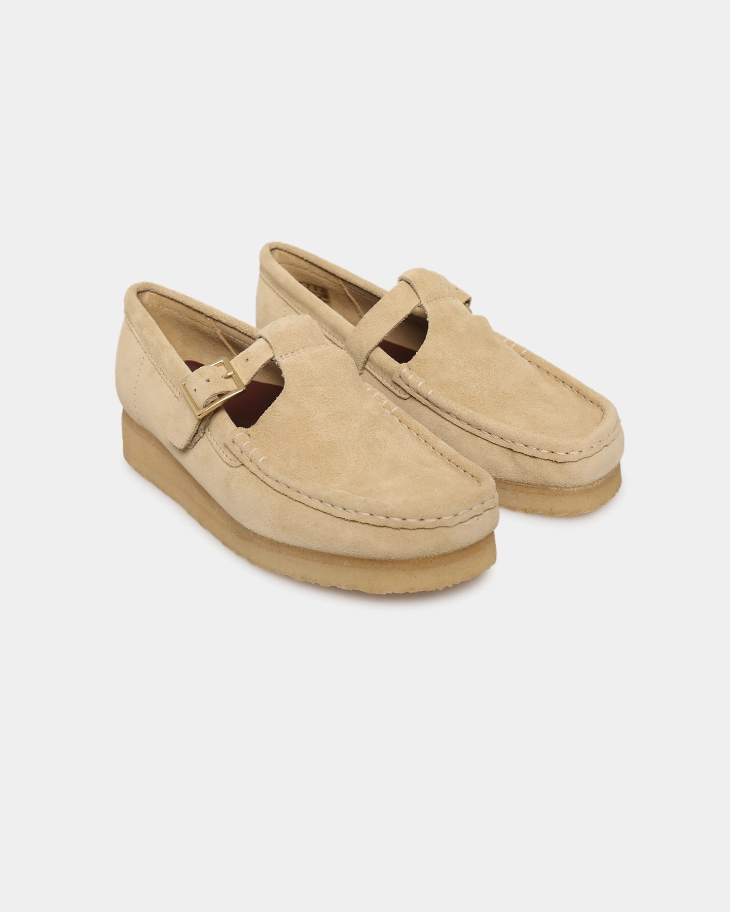 warm - weather Compression Molded Midsole Clarks Originals Women's Wallabee T-Bar Maple