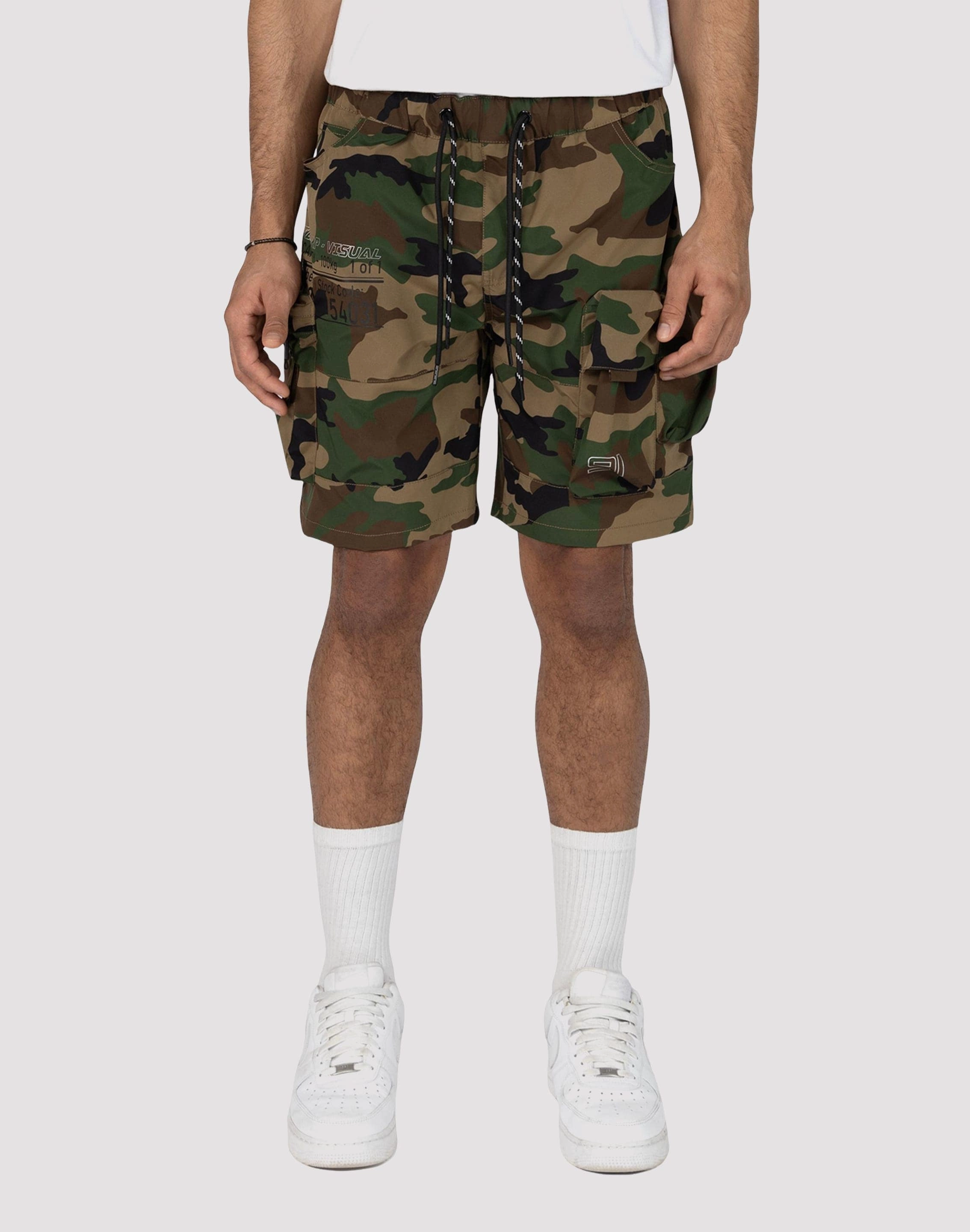 students - specific features Luxury Smoke Rise Nylon Cargo Shorts